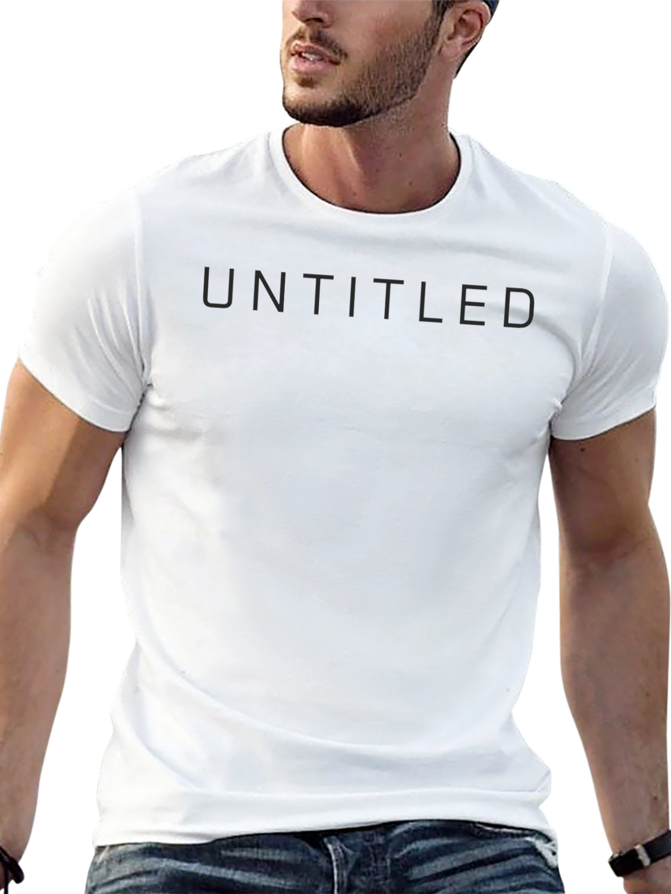 Untitled Black T-Shirt - Modern Minimalist Design