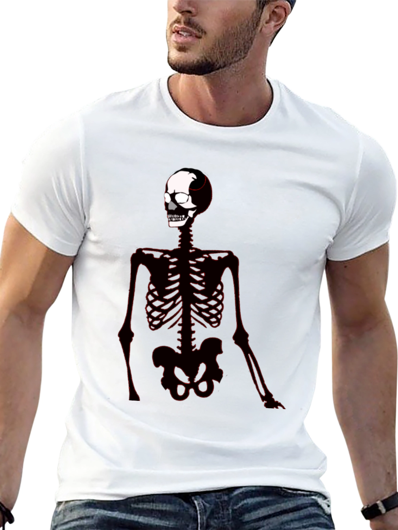 Skeleton Graphic Tee - Black