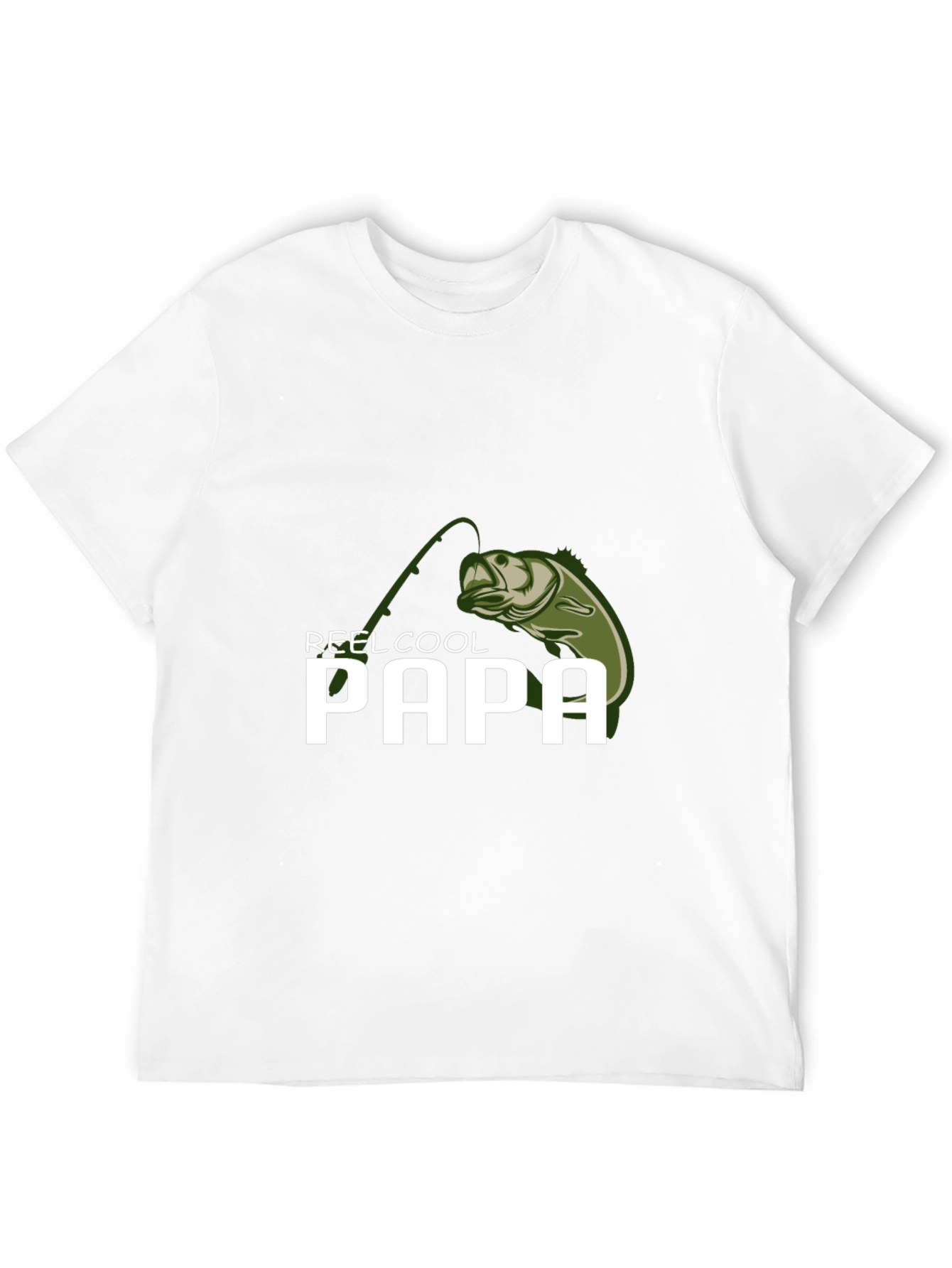 Reel Cool Papa Fishing T-Shirt - Black