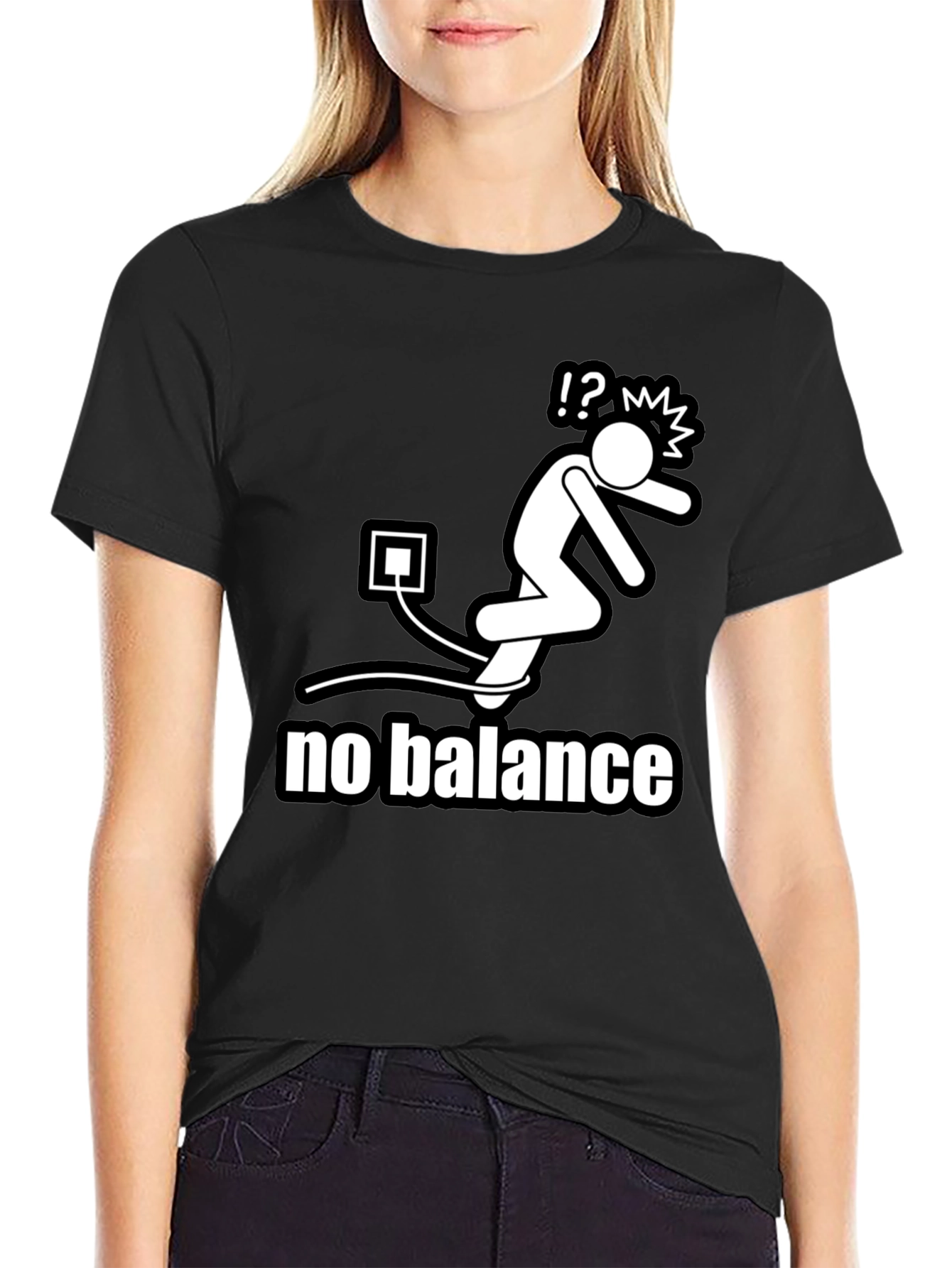No Balance Funny Graphic Tee