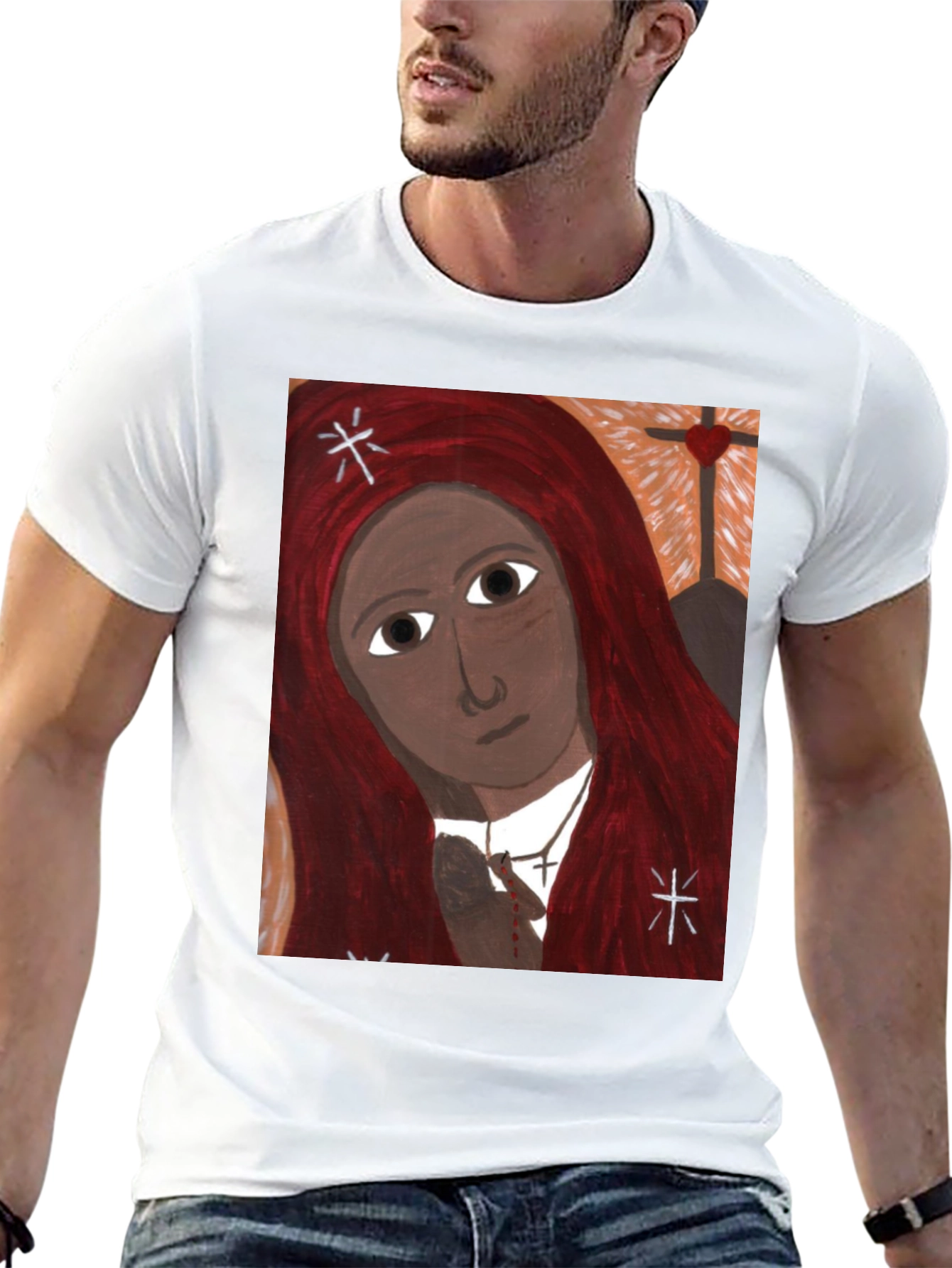 Unique Graphic Print Tee