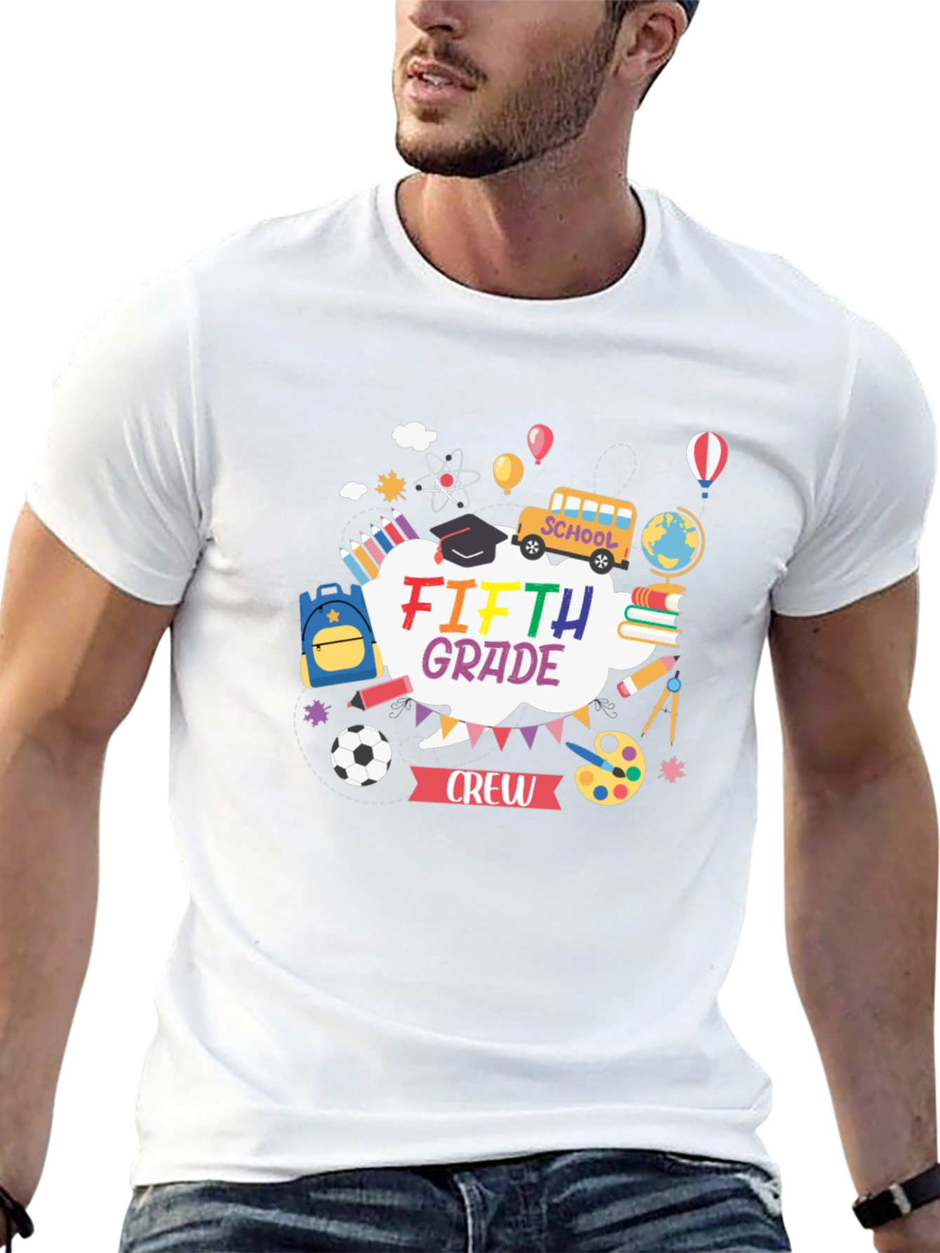 Fifth Grade Crew T-Shirt - School Theme Design