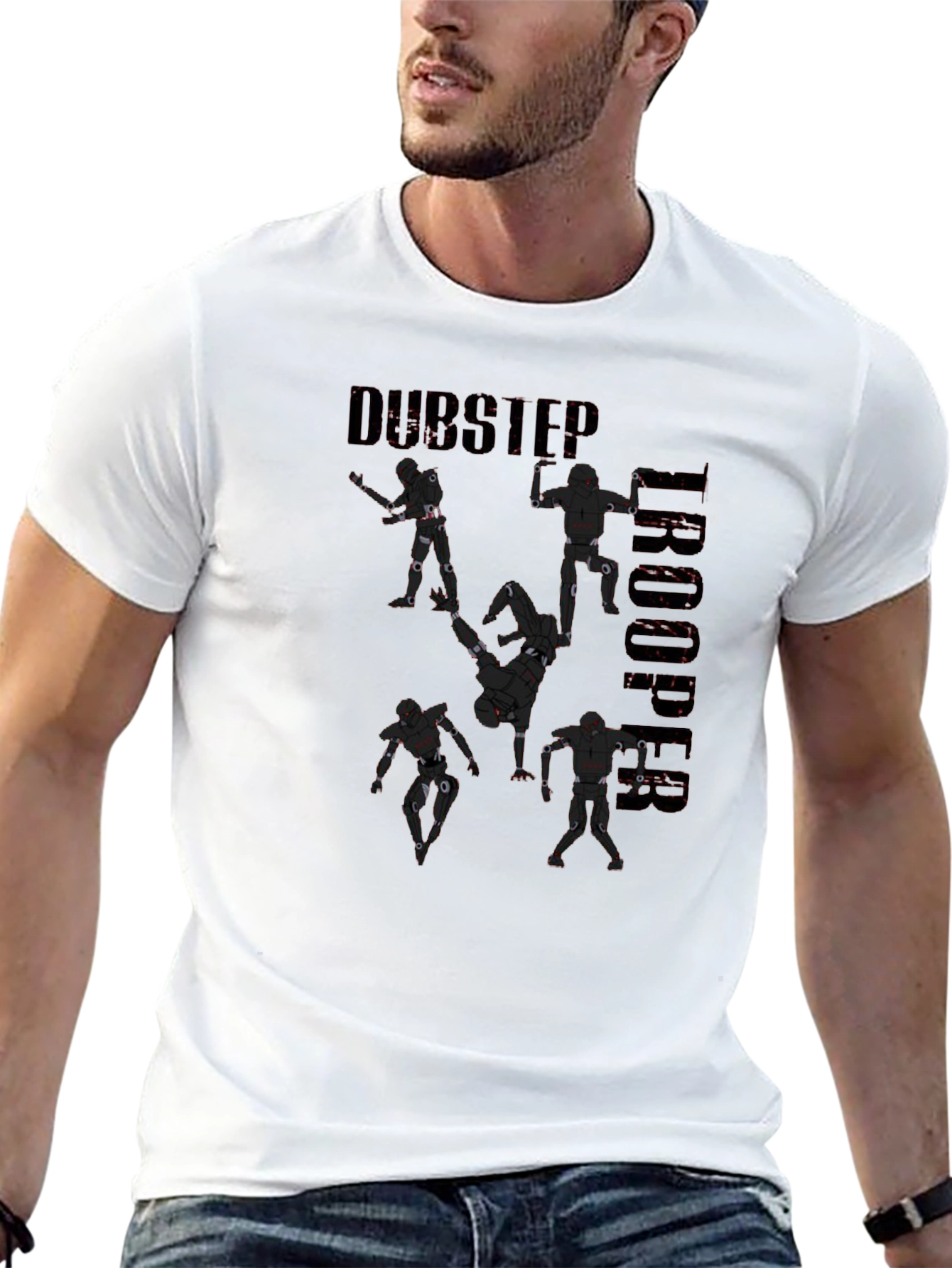 Dubstep Trooper Graphic Tee - Unique Design