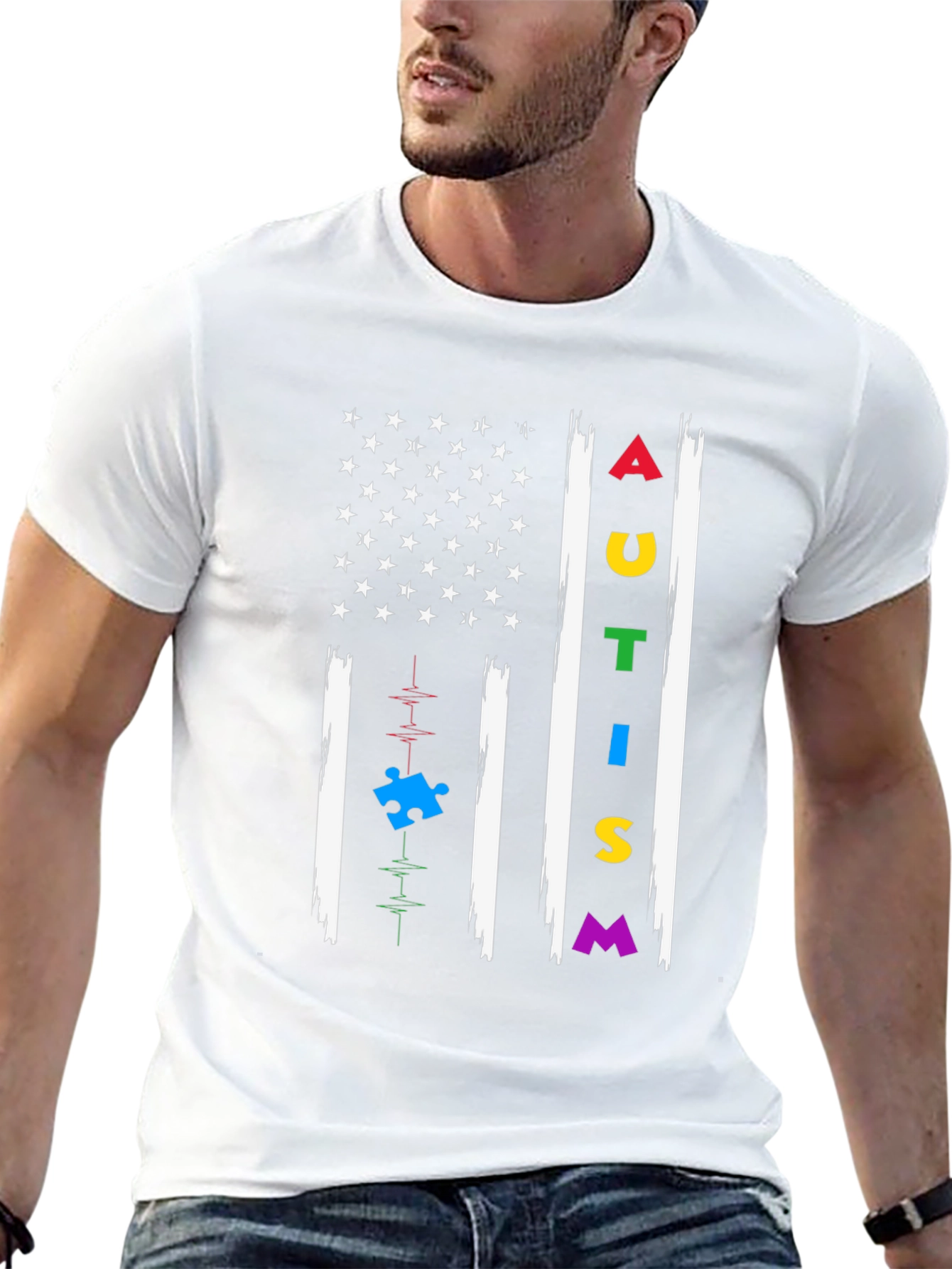Autism Awareness Flag T-Shirt