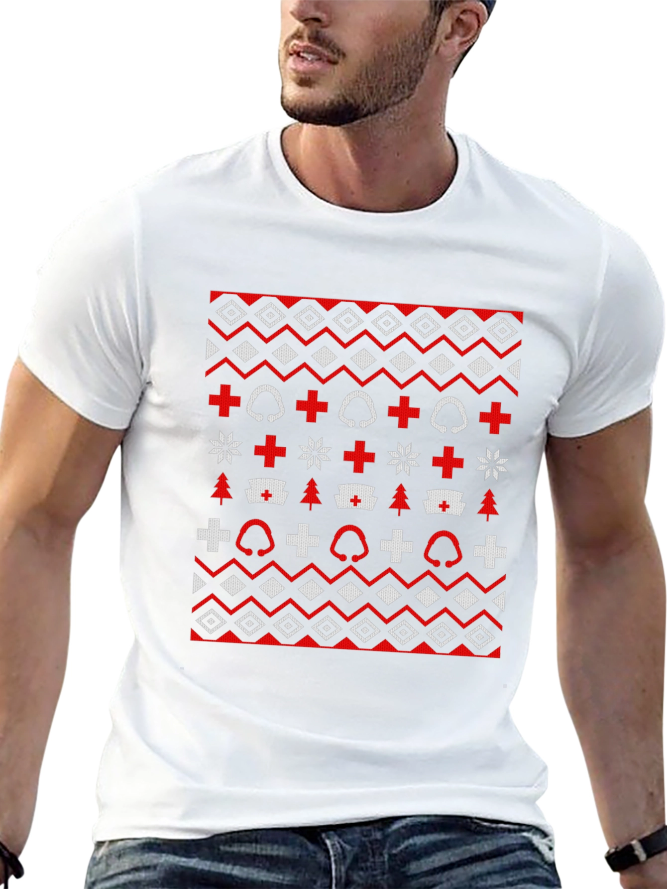 Nurse Ugly Christmas T-Shirt
