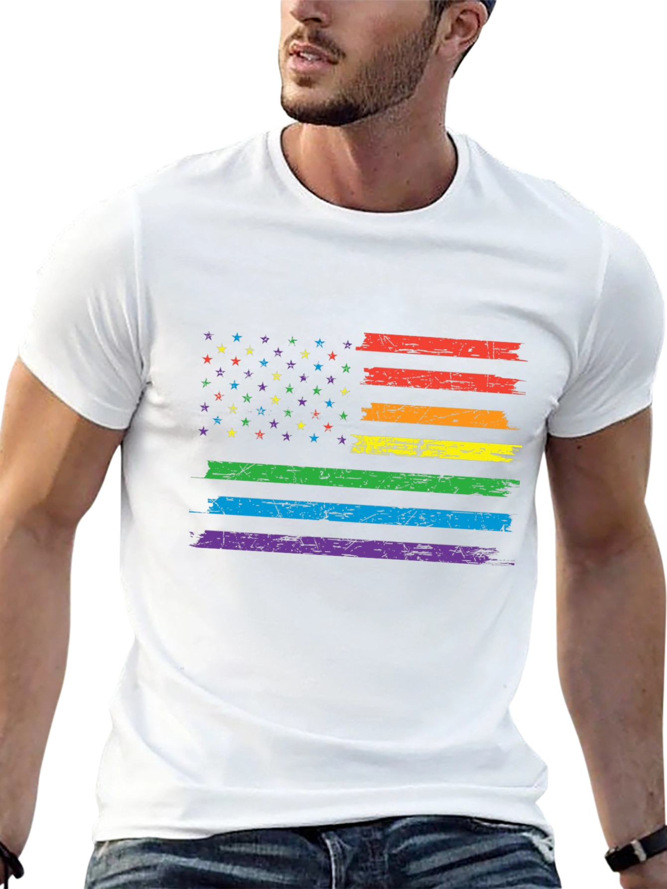 LGBT Pride Flag Graphic T-Shirt