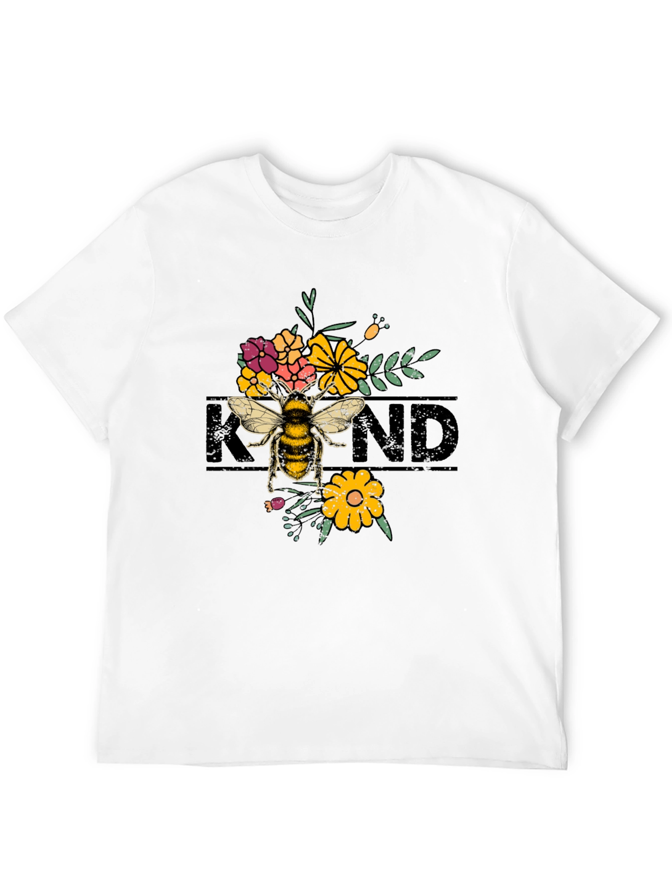 Kind Bee Graphic Black T-Shirt