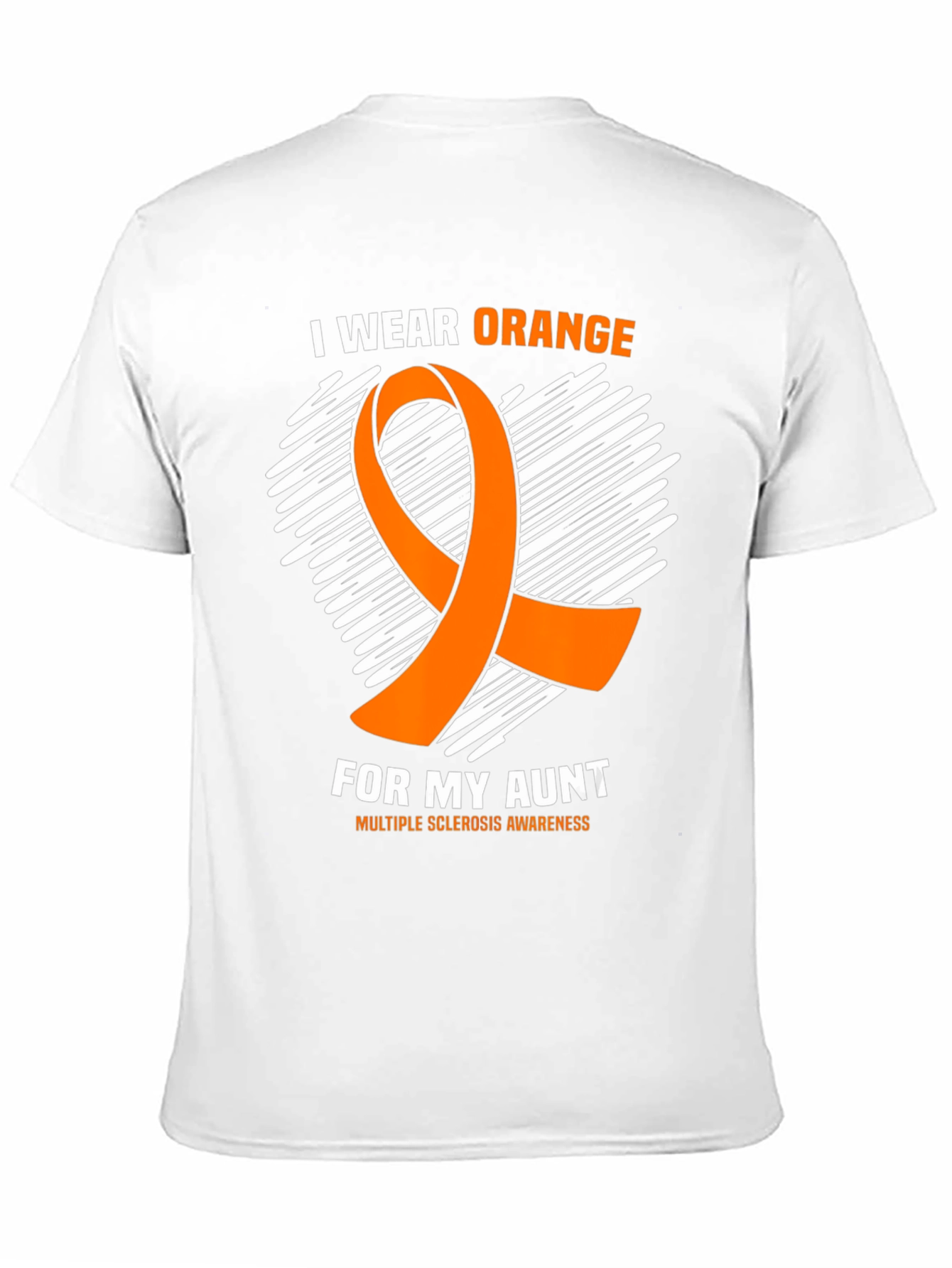 Orange Ribbon Multiple Sclerosis Awareness T-Shirt