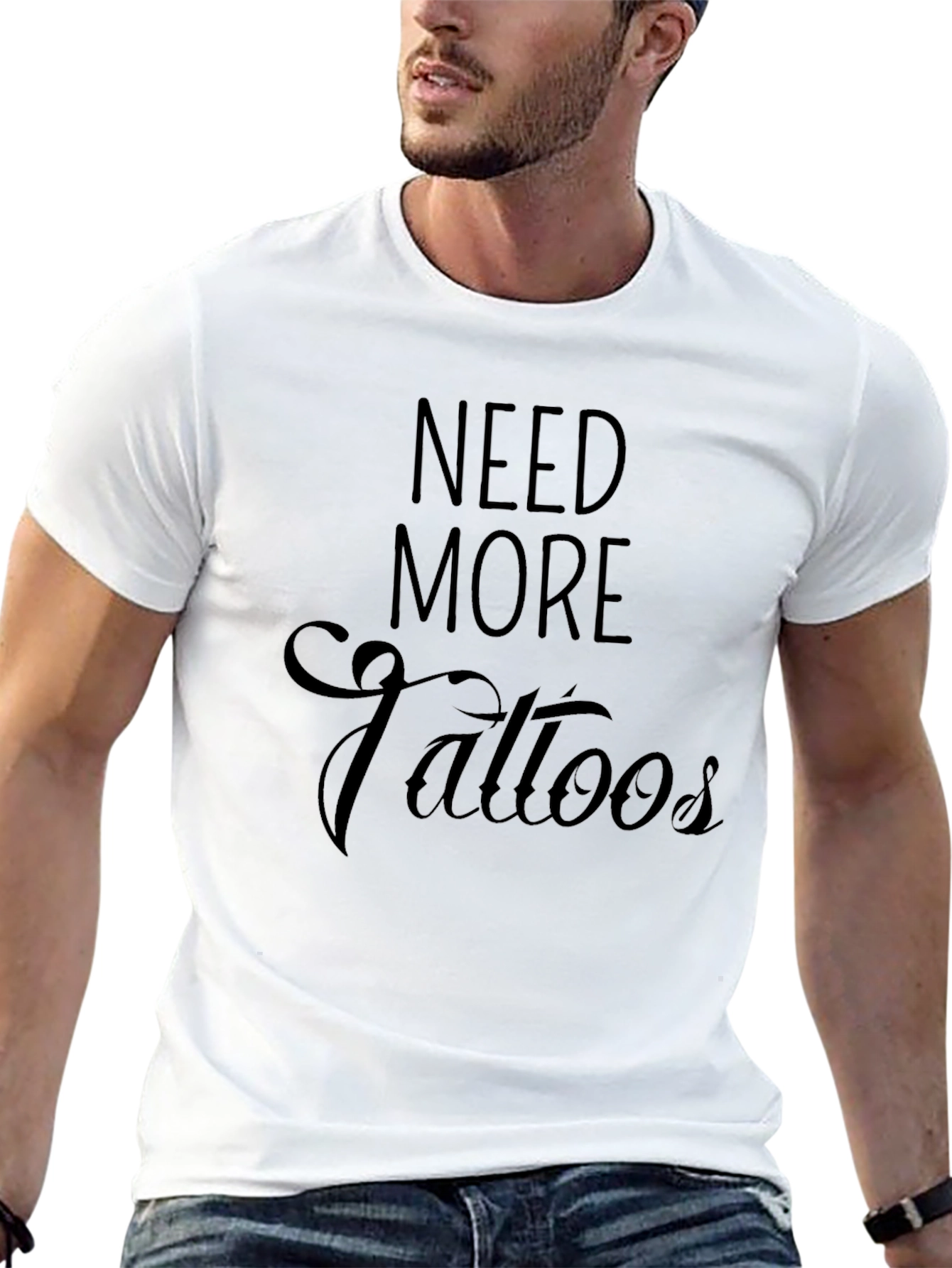 Need More Tattoos Black T-Shirt