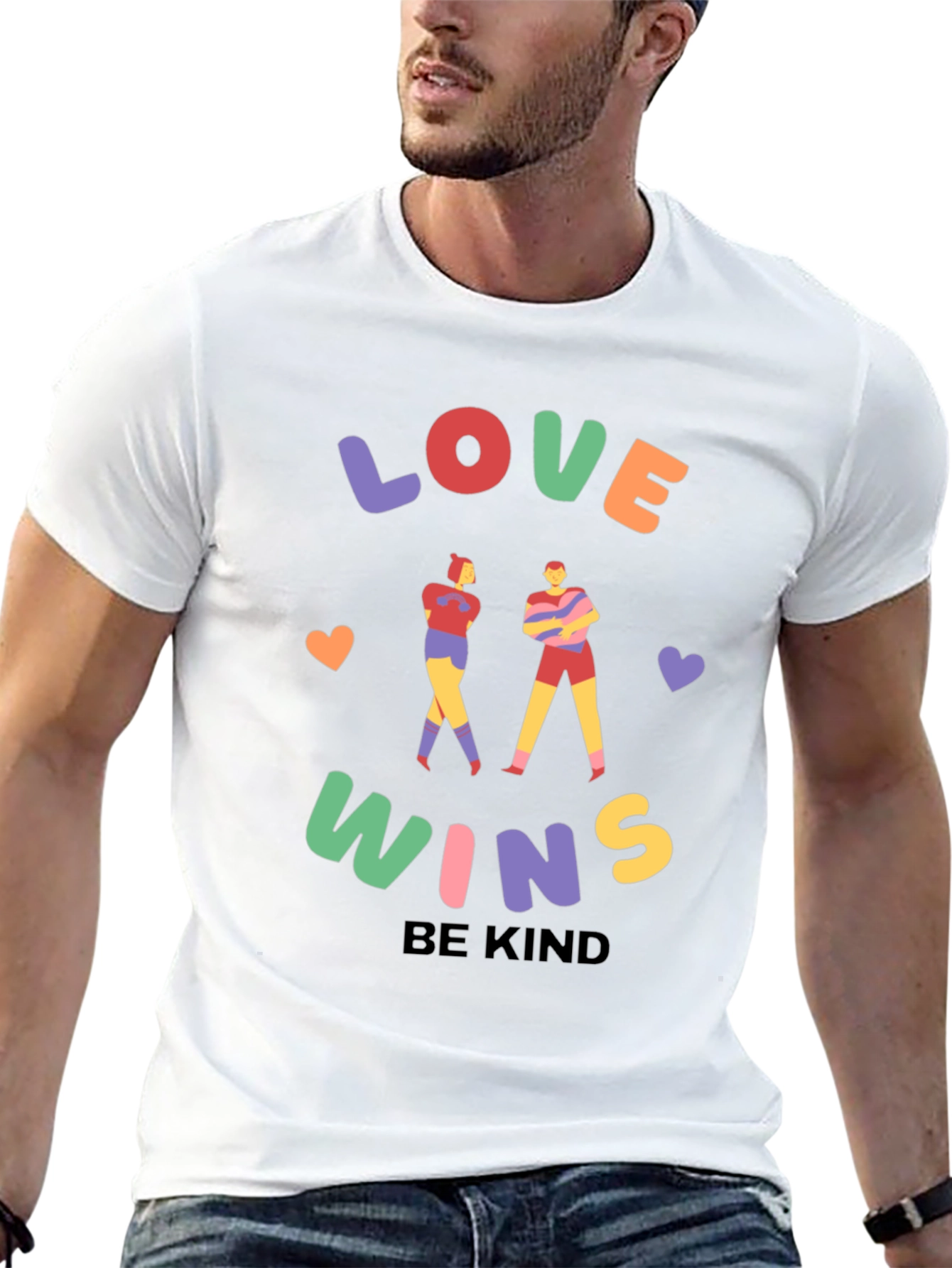 Love Wins Graphic Tee - Be Kind