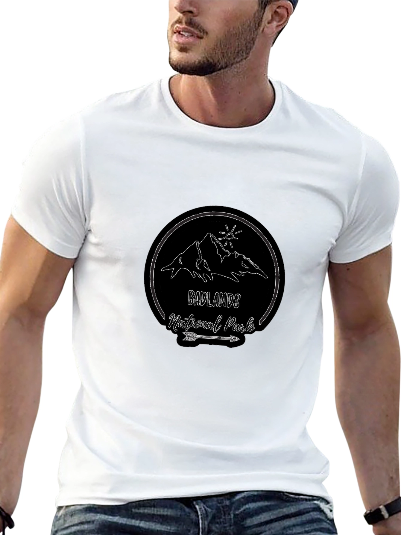 Badlands National Park Black T-Shirt