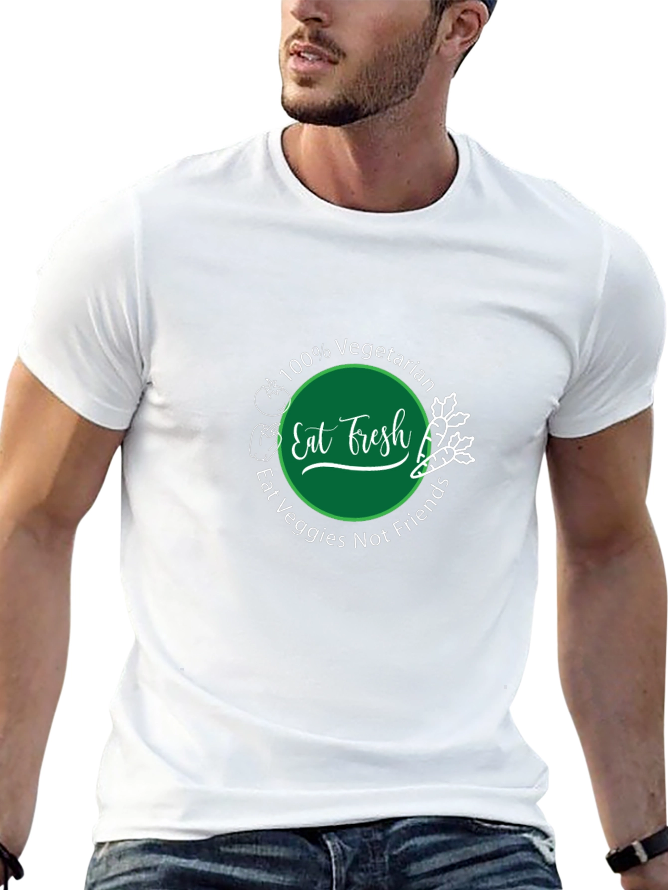 Eat Fresh Vegetarian Graphic Tee