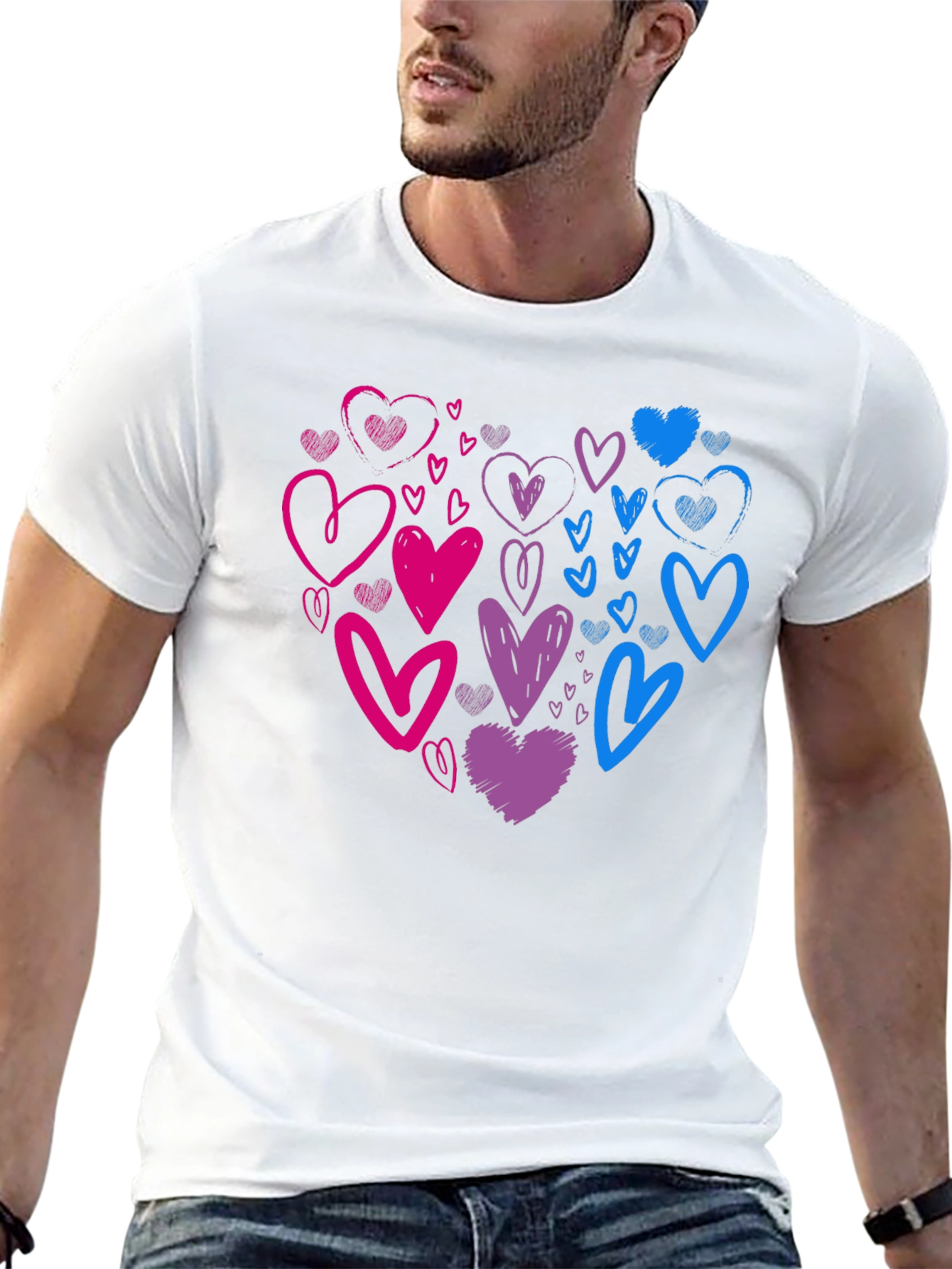 Bisexual Pride Heart T-Shirt