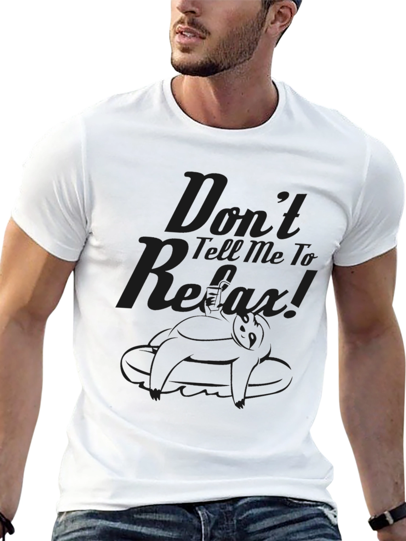 Dont Tell Me To Relax Black Graphic Tee