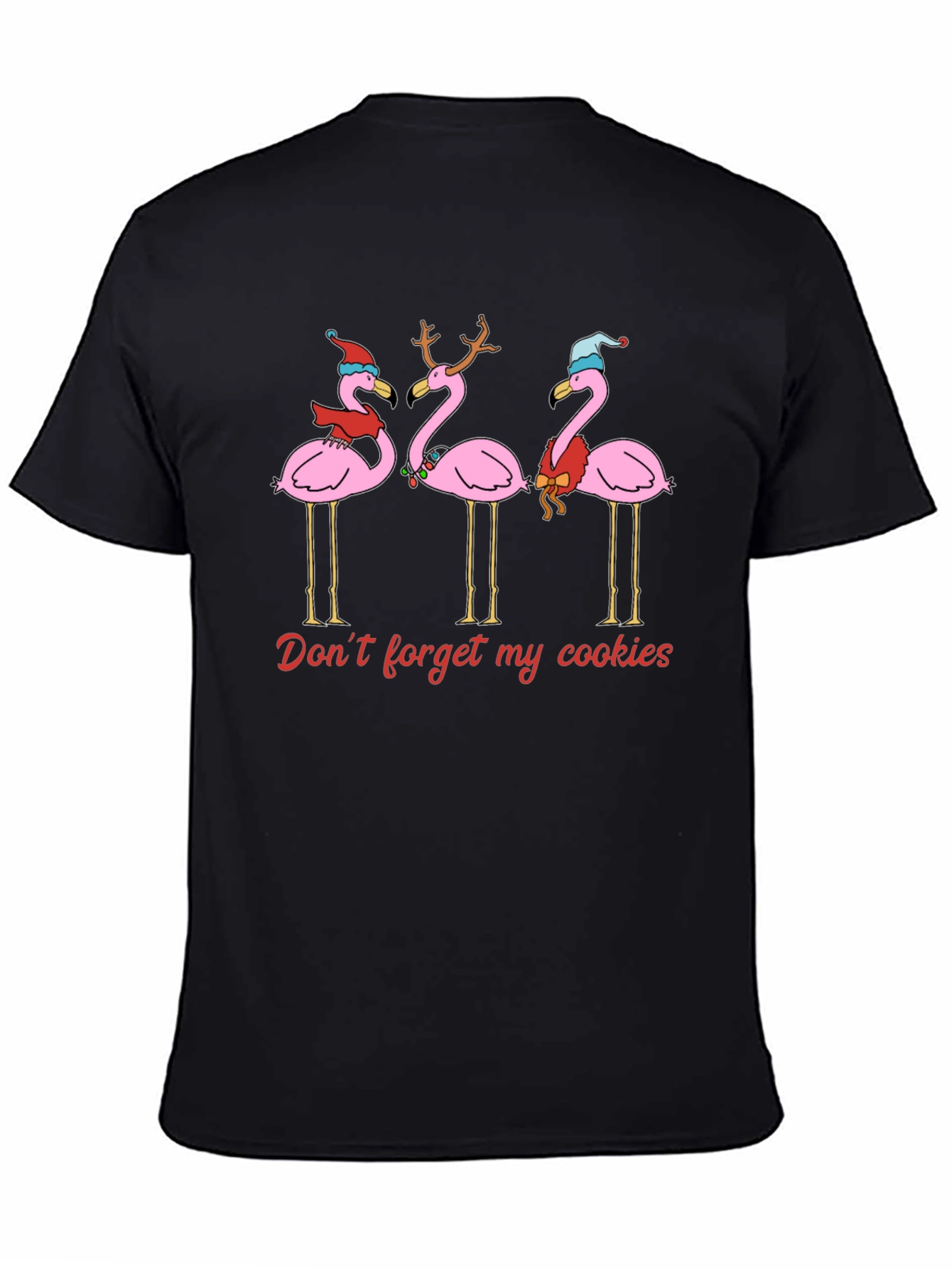 Festive Flamingo Christmas T-Shirt