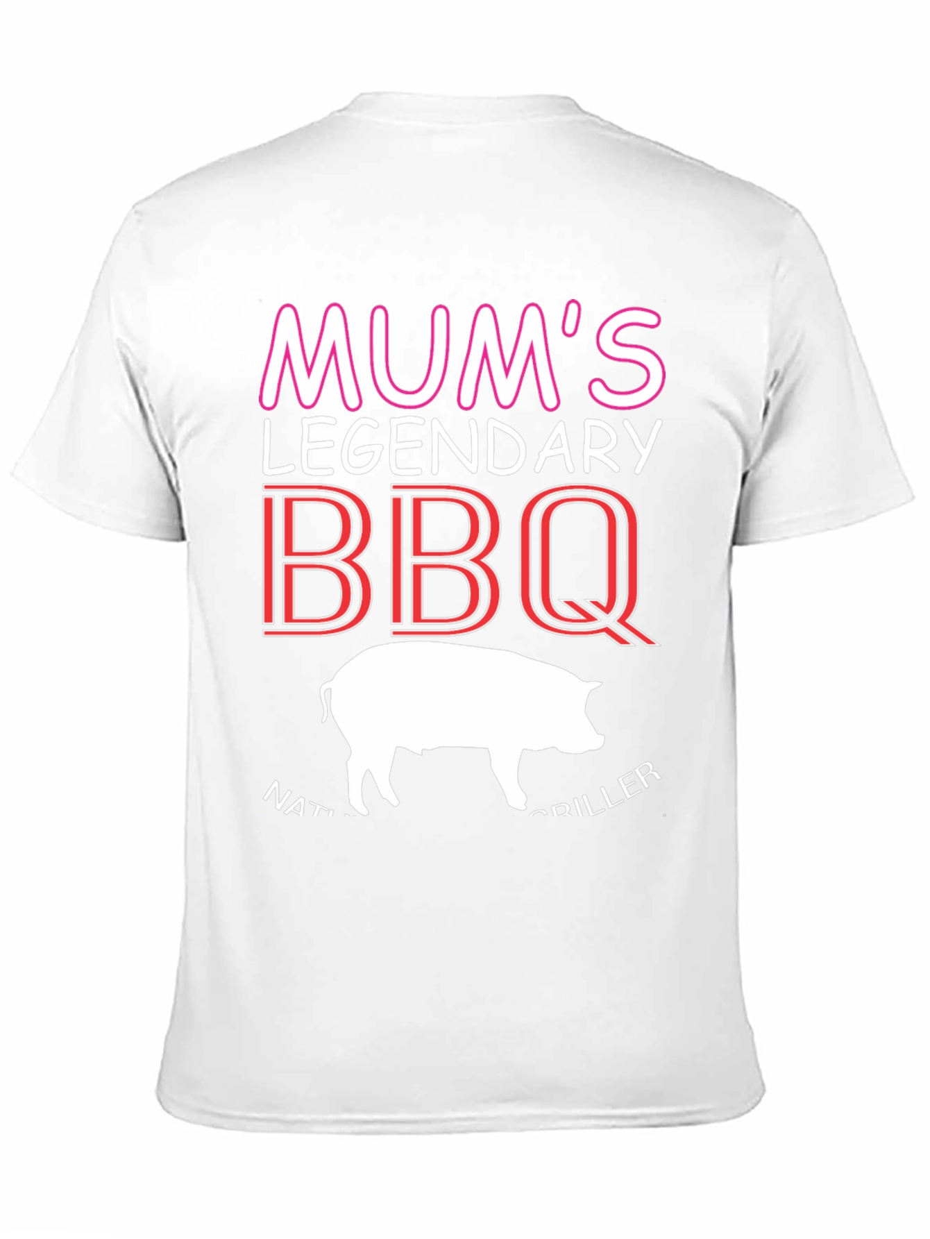 Mums Legendary BBQ T-Shirt - Natural Griller