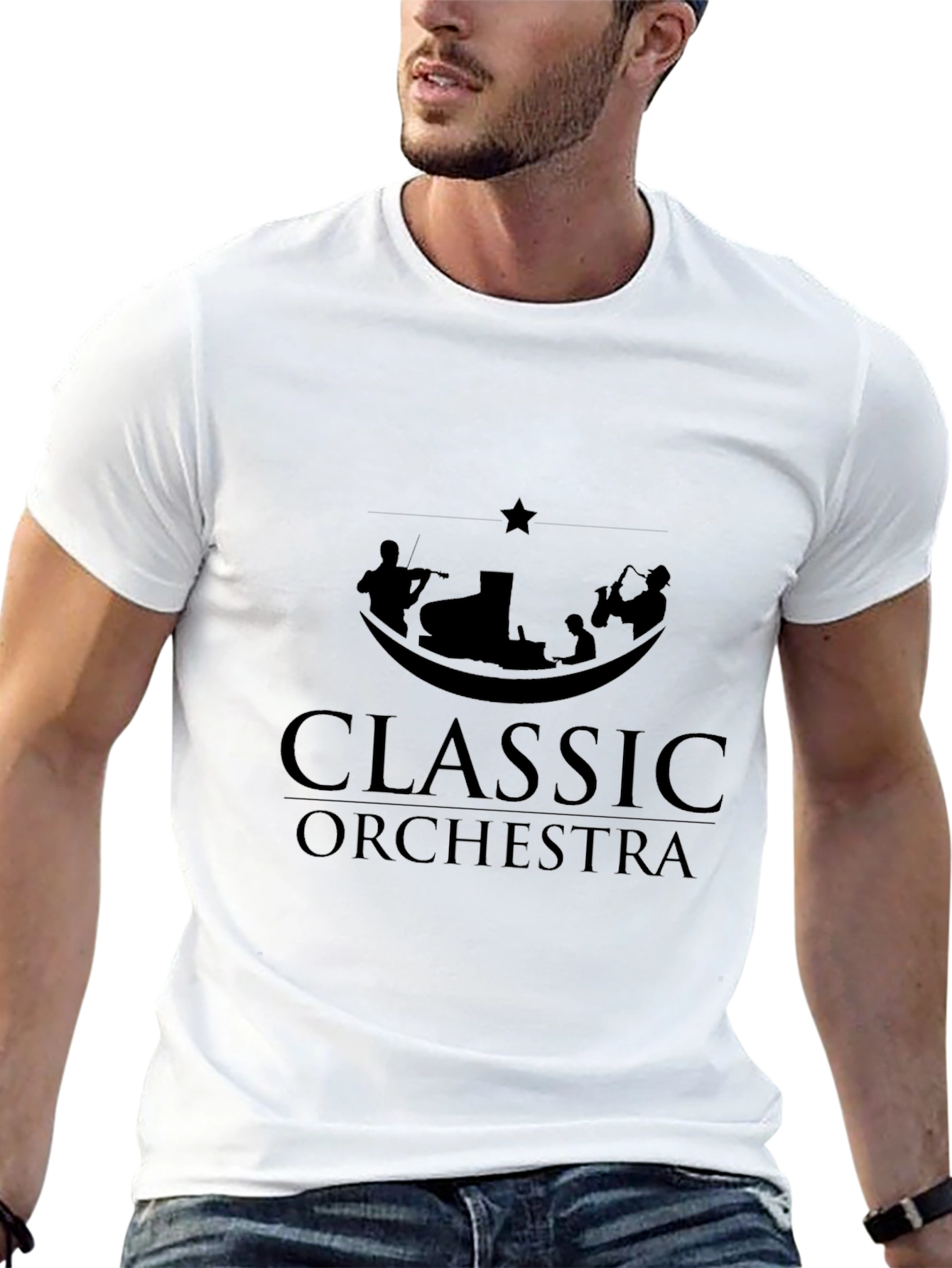 Classic Orchestra Graphic T-Shirt - Soft Cotton Tee