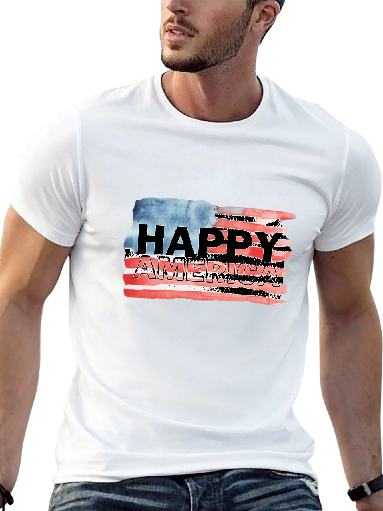 Happy America Graphic T-Shirt