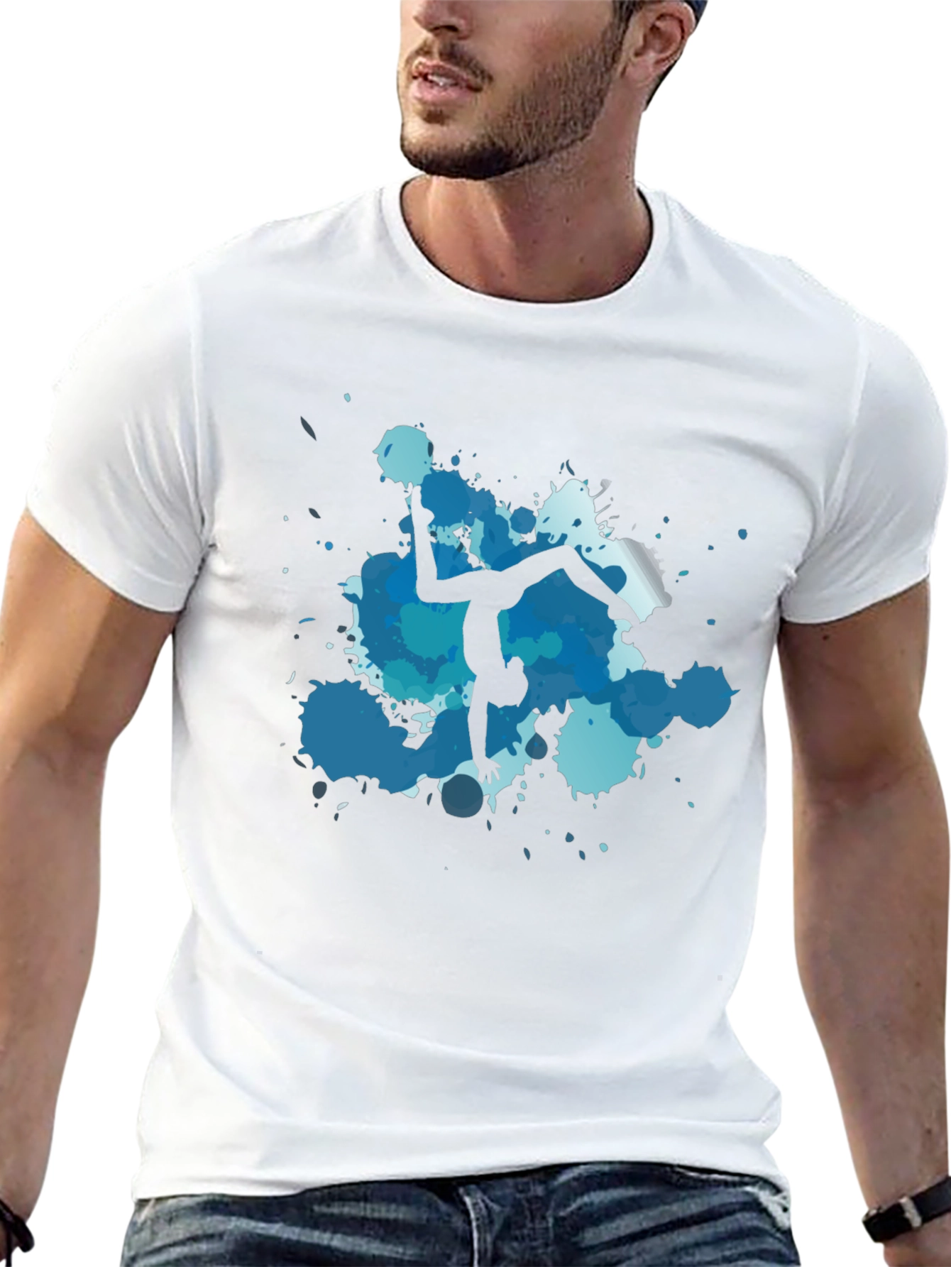 Gymnast Silhouette T-Shirt - Artistic Design