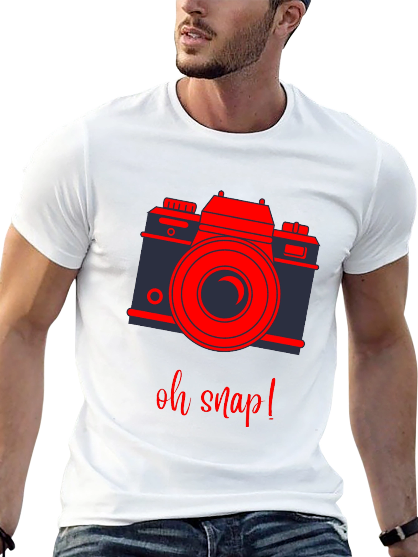 Oh Snap! Camera Graphic Tee - Black