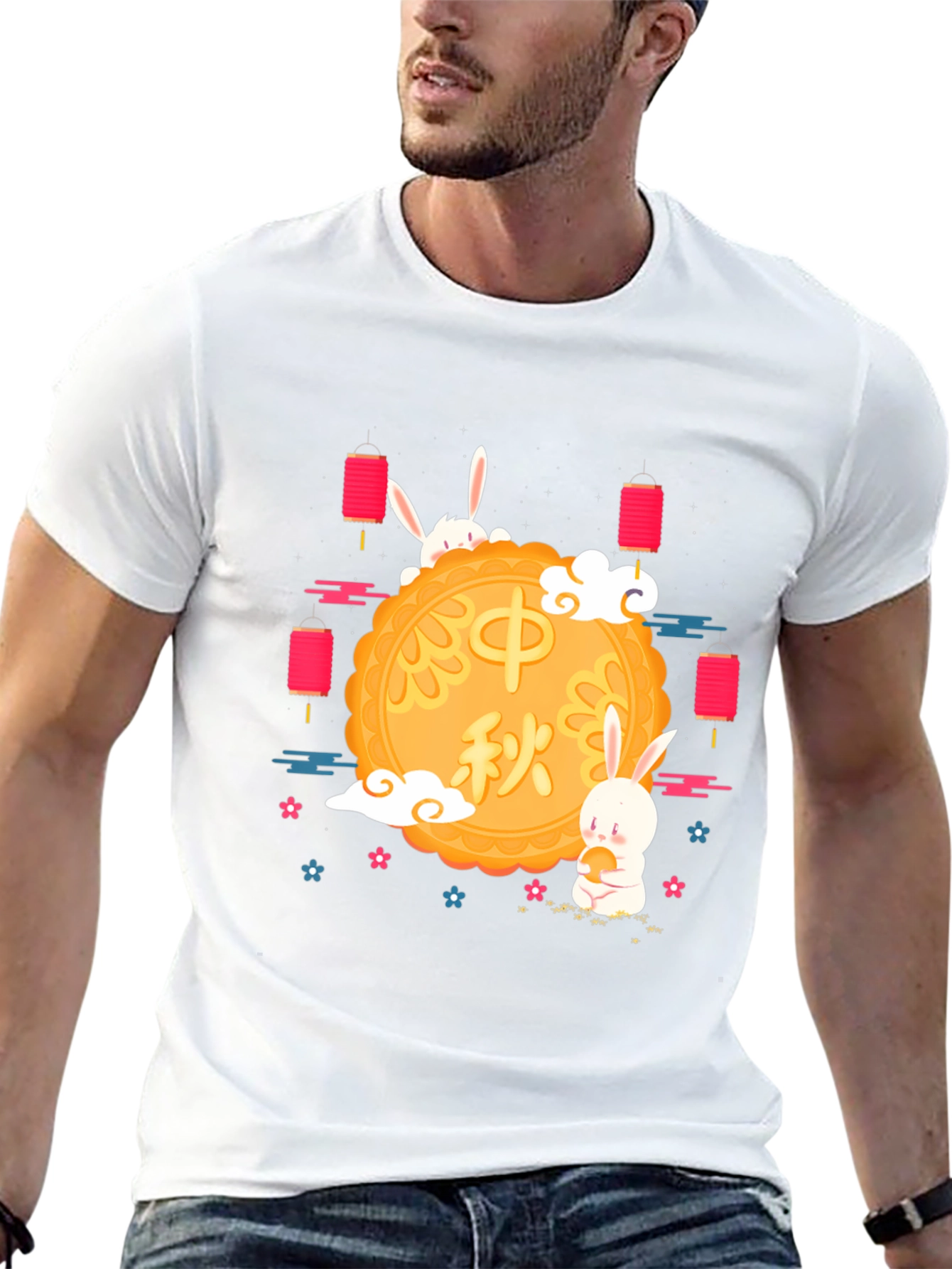Mid-Autumn Festival Rabbit Graphic Tee