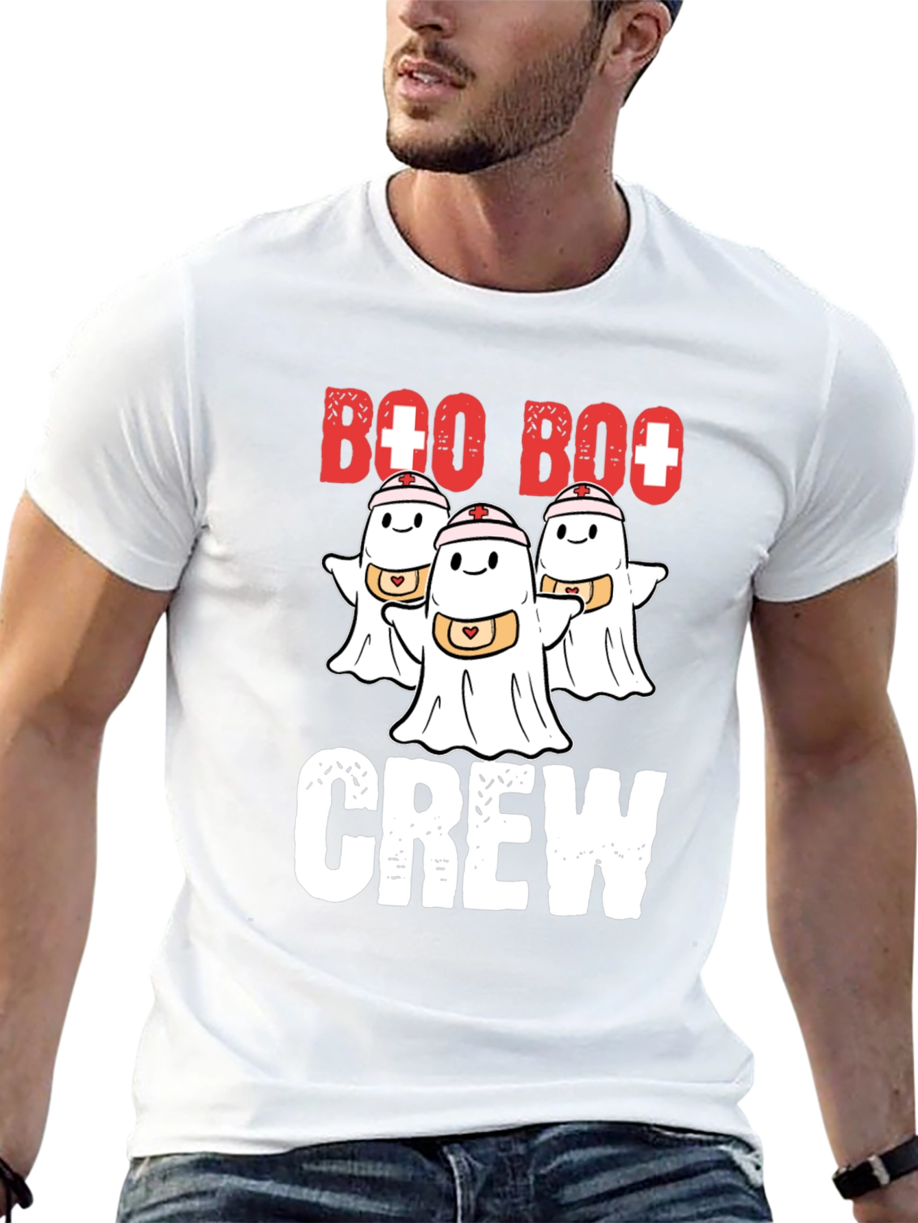 Boo Boo Crew Ghost Nurse T-Shirt