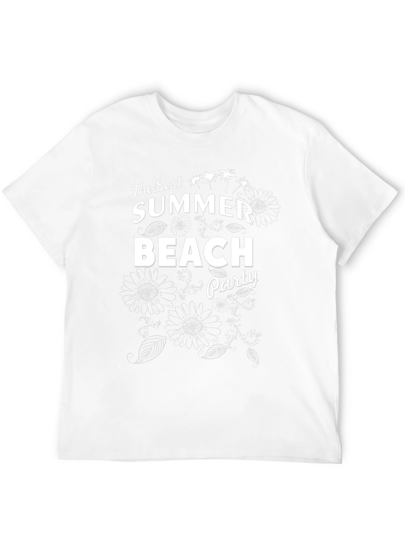 Summer Beach Party Graphic Tee - Black