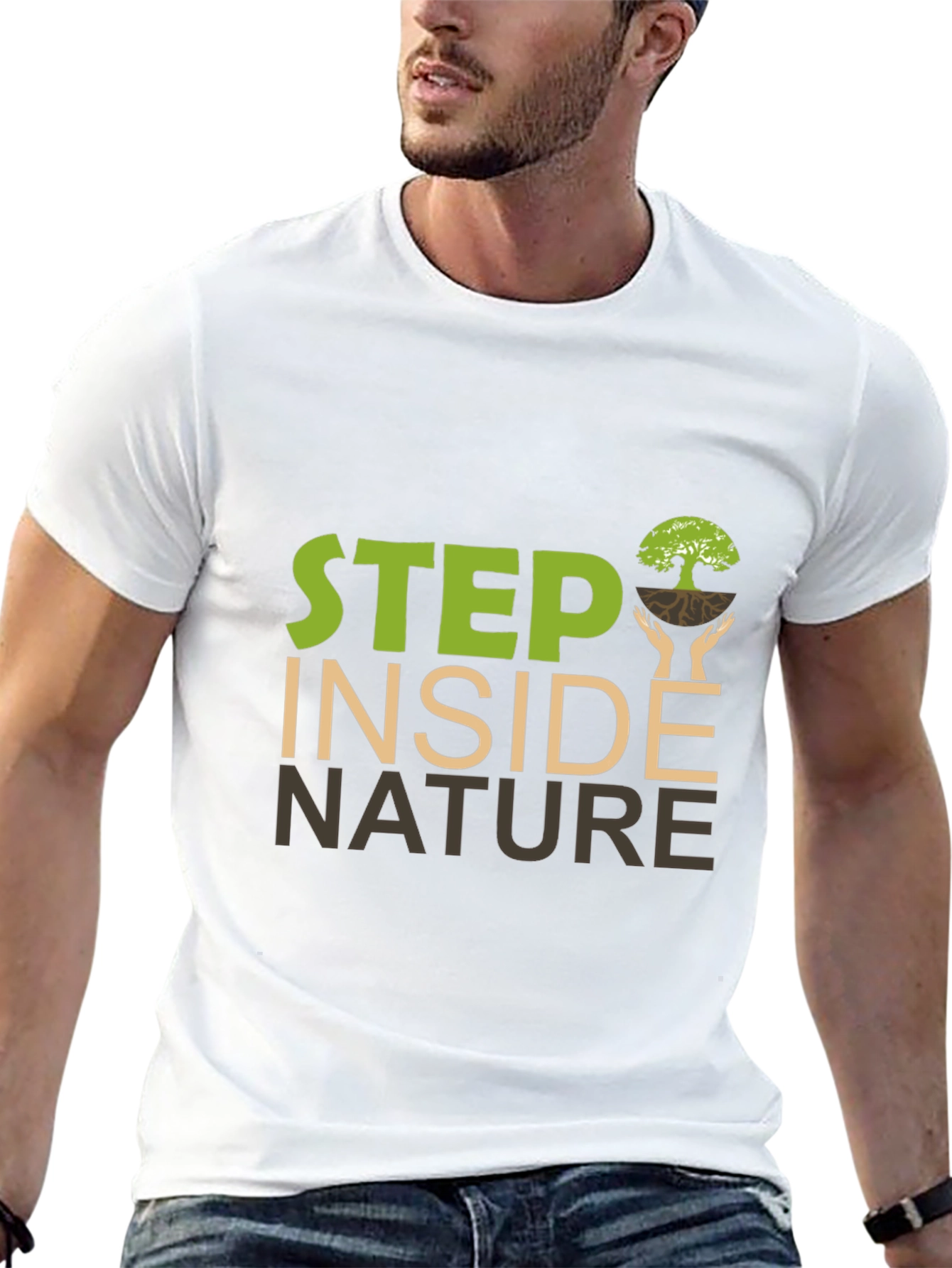 Step Inside Nature Graphic T-Shirt