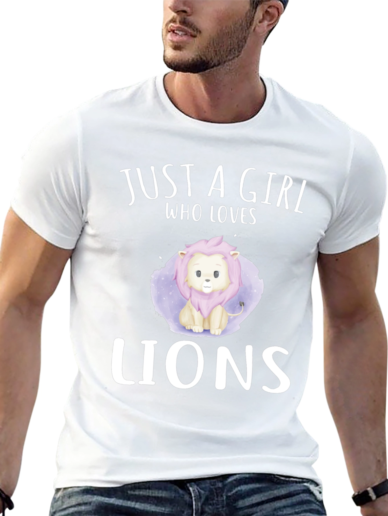 Just a Girl Who Loves Lions T-Shirt