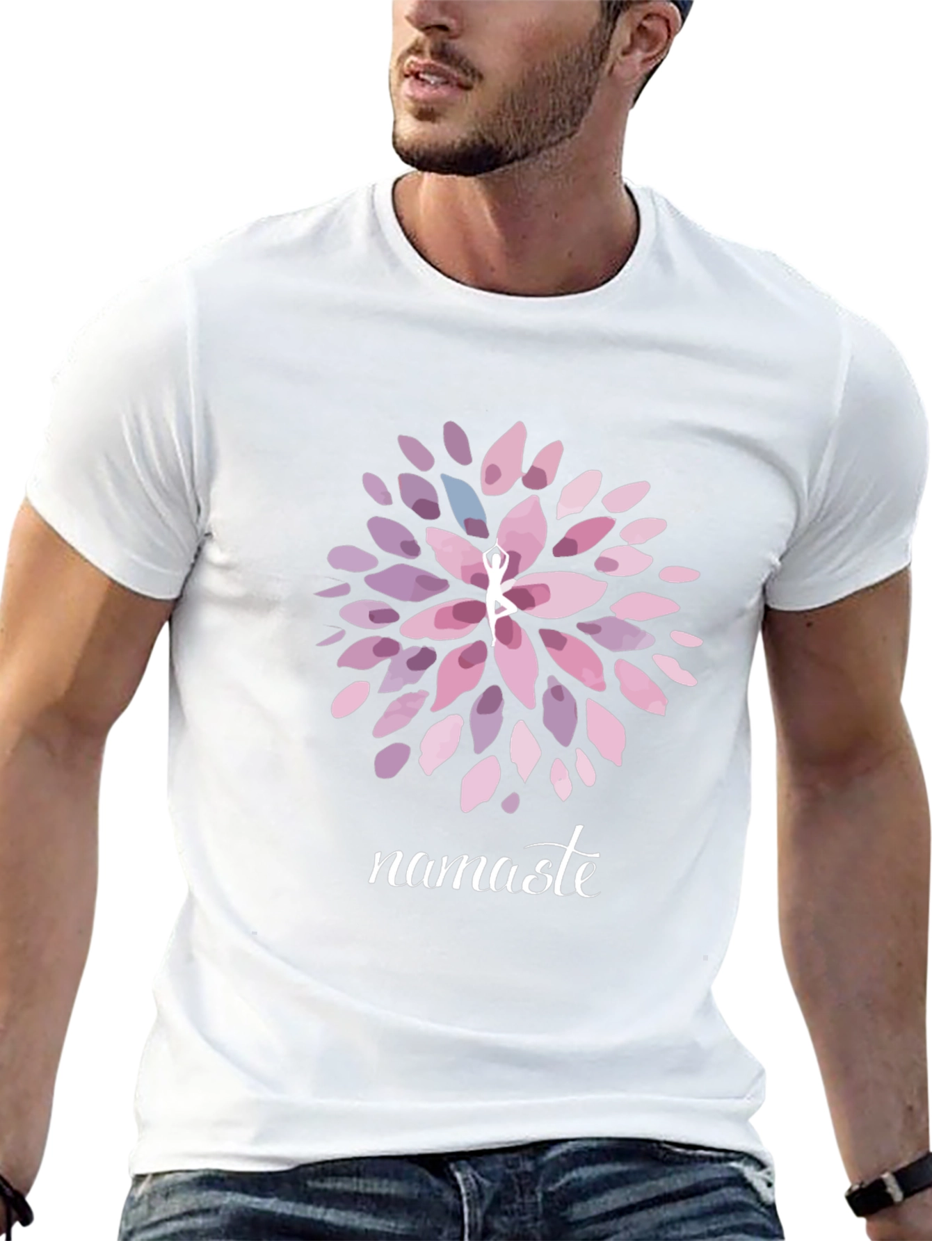 Namaste Yoga T-Shirt - Meditative Graphic Tee