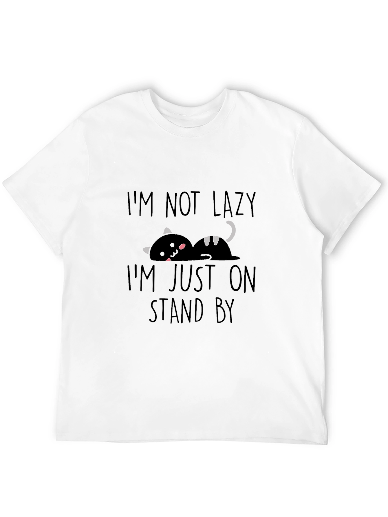 Funny Cat Im Not Lazy Graphic T-Shirt
