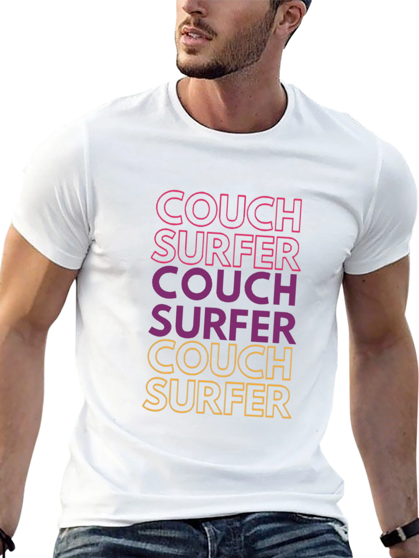 Couch Surfer Graphic Tee - Relaxed Style!