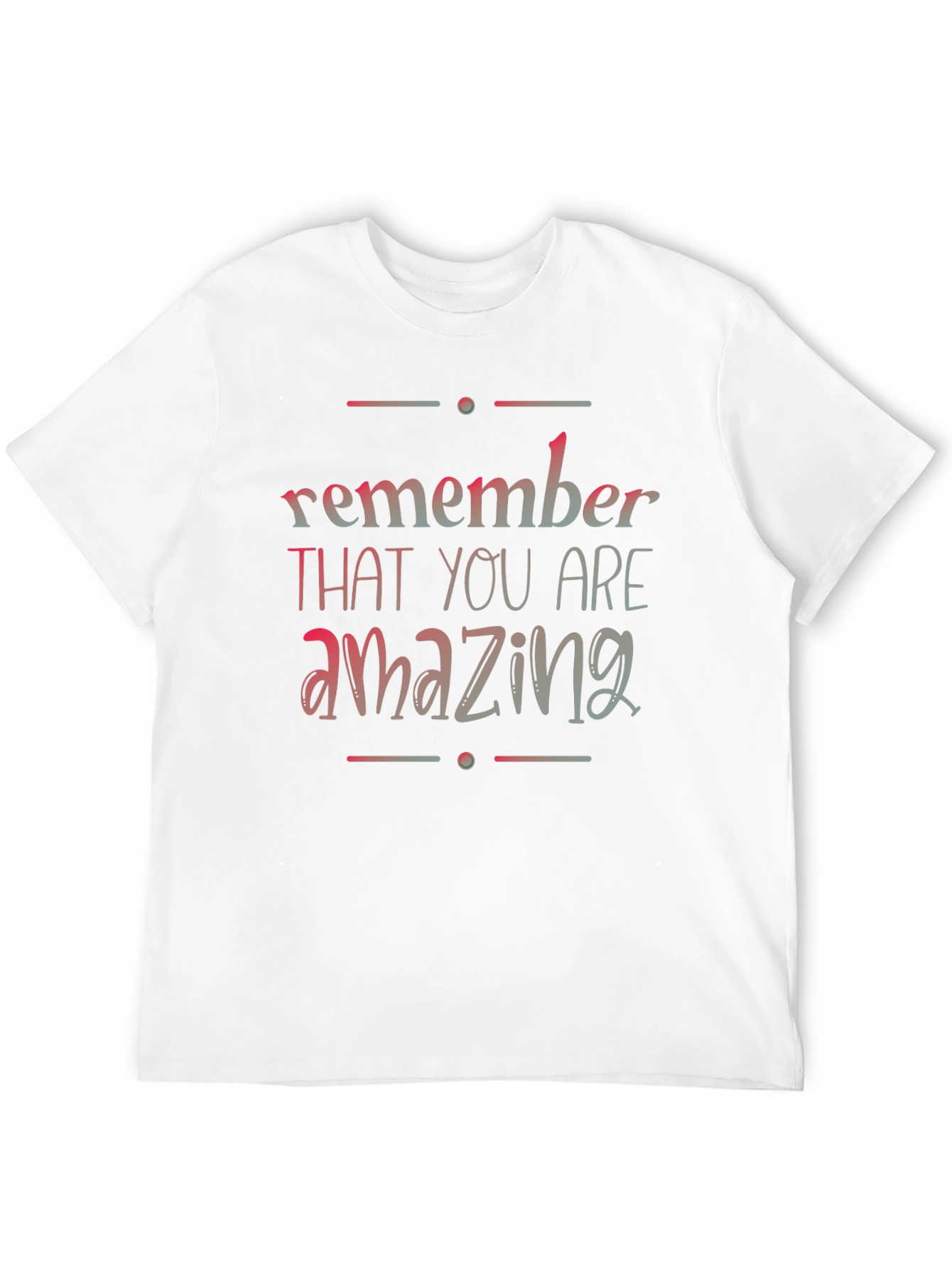 Remember You Are Amazing Black T-Shirt