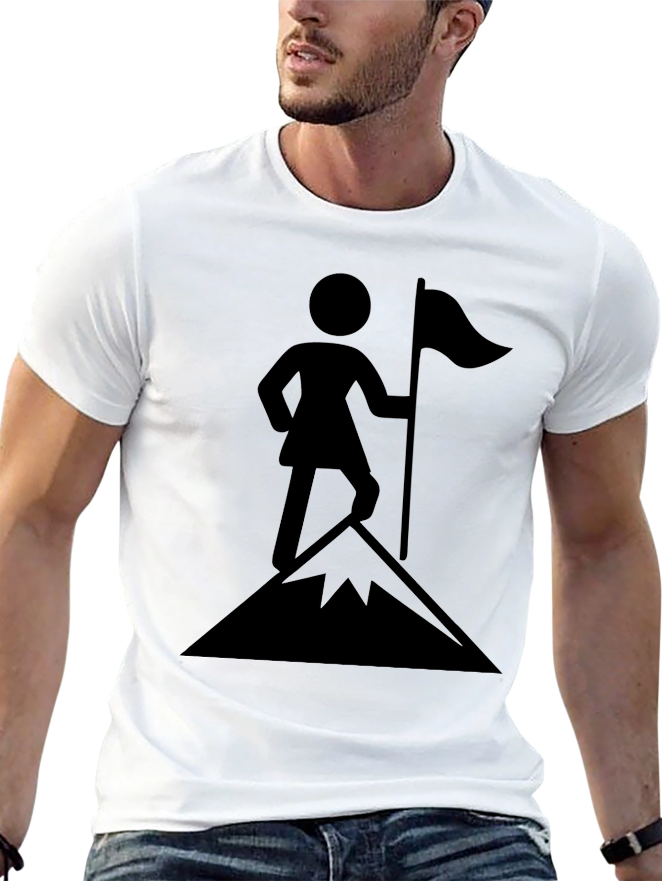 Mountain Climber Black Graphic Tee