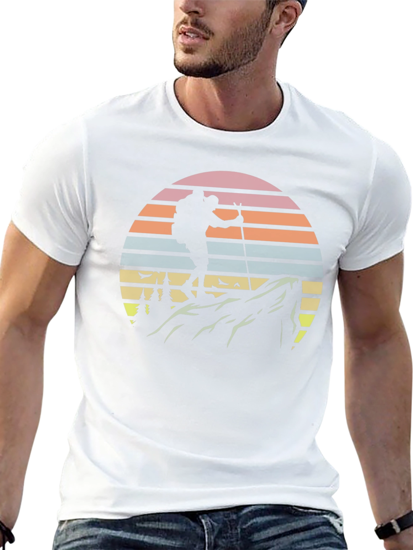 Hiking Adventure Tee - Retro Mountain Climber T-Shirt