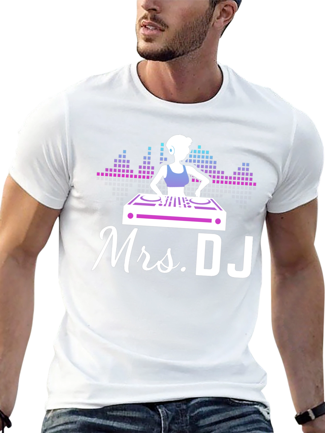 Mrs. DJ T-Shirt - Fun Music Lover Tee