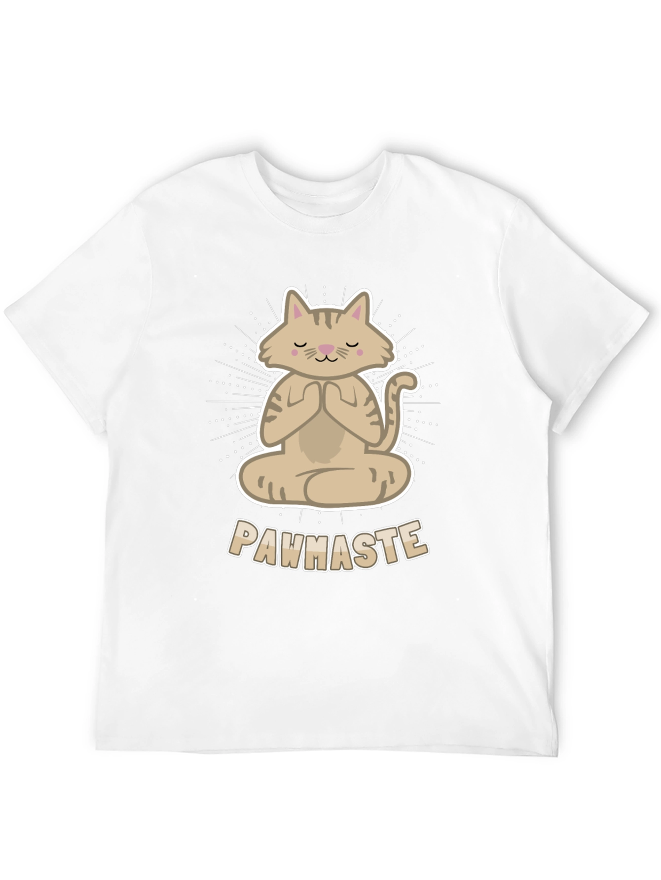 Meditating Cat Tee - Pawhaste Design