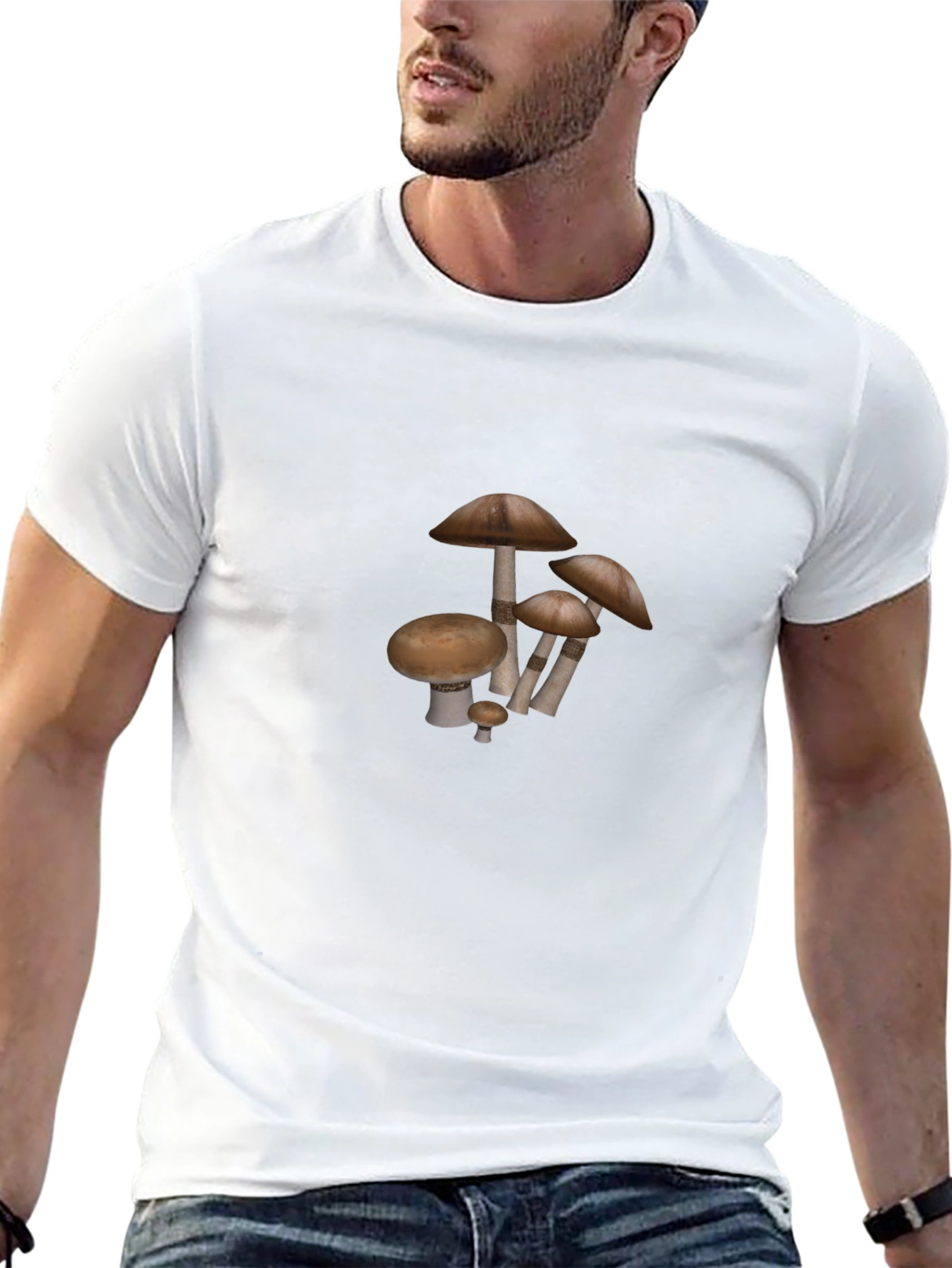 Mushroom Graphic Tee - Casual Style