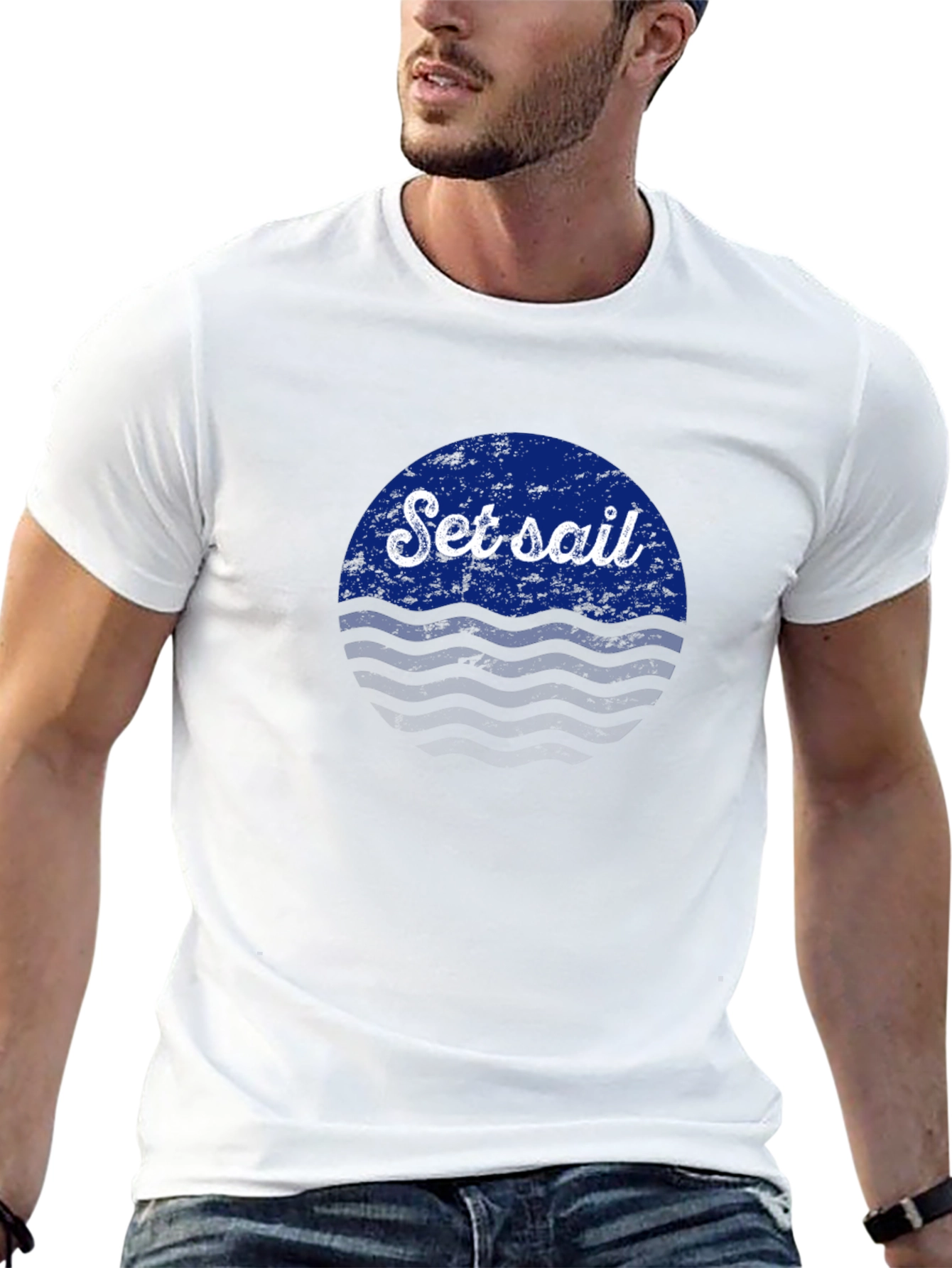 Set Sail Graphic Tee - Black Casual Shirt