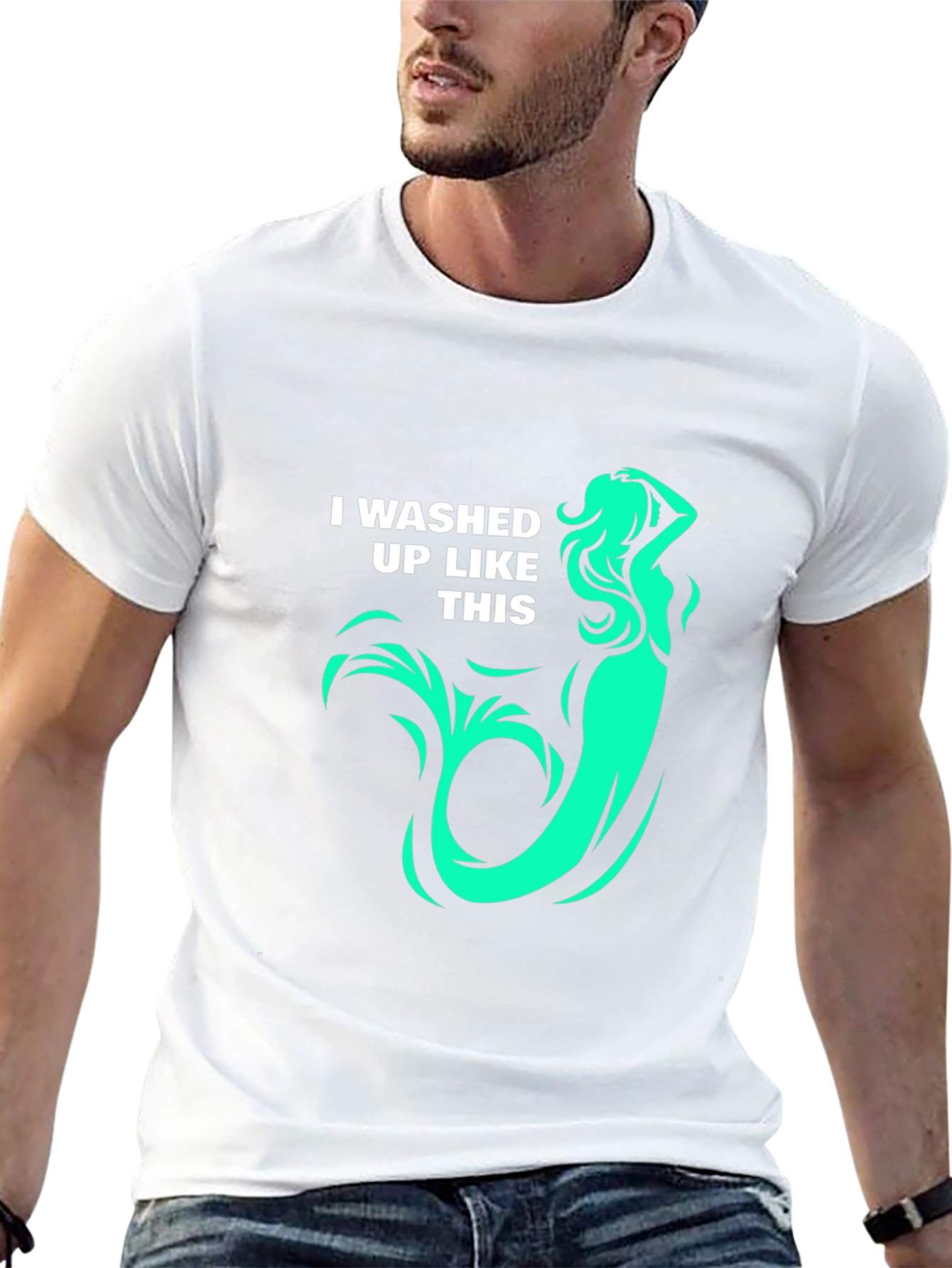 Mermaid T-Shirt: I washed up like this! Graphic Tee