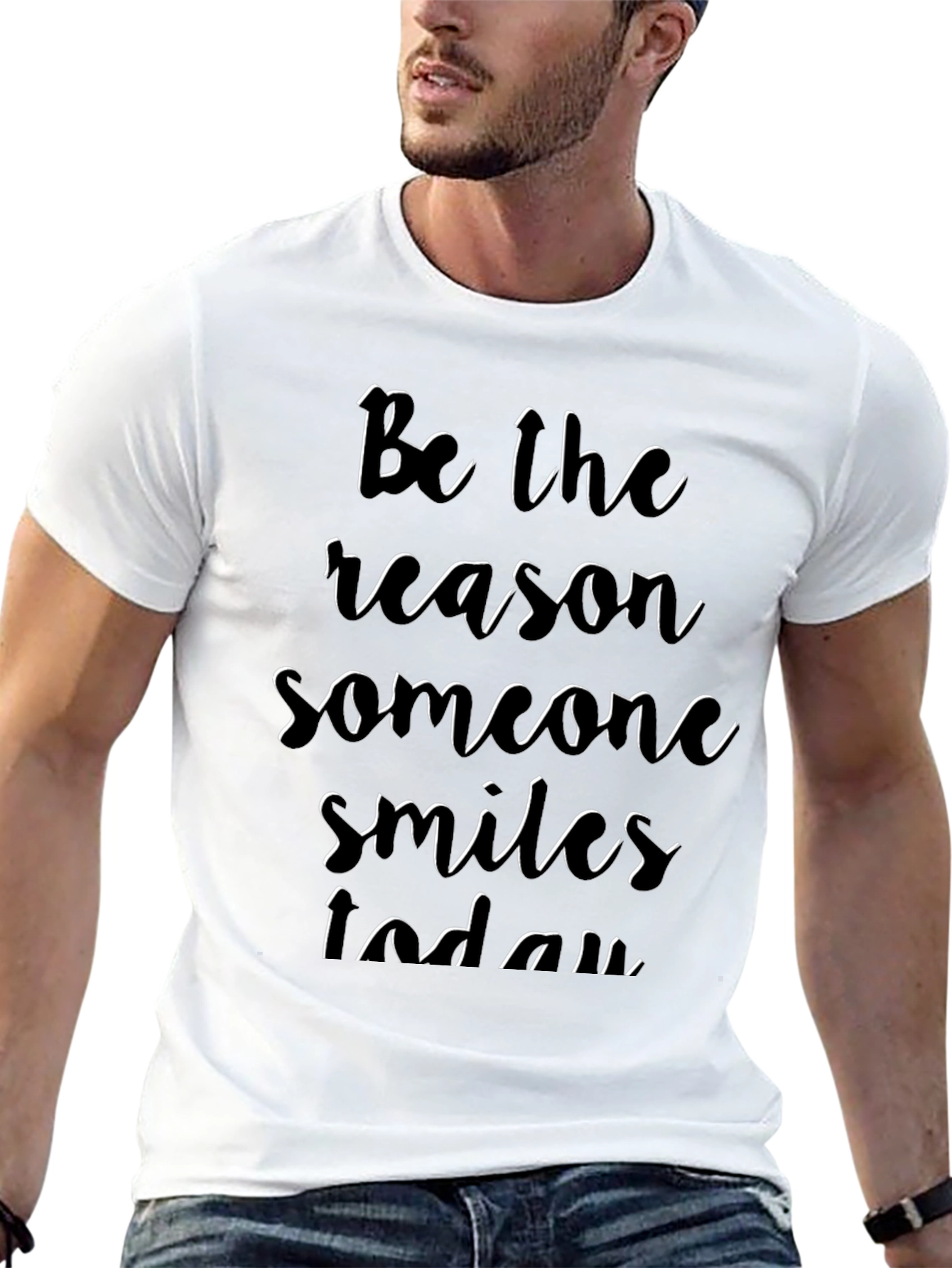 Inspirational Graphic Tee: Be the Reason Someone Smiles Today