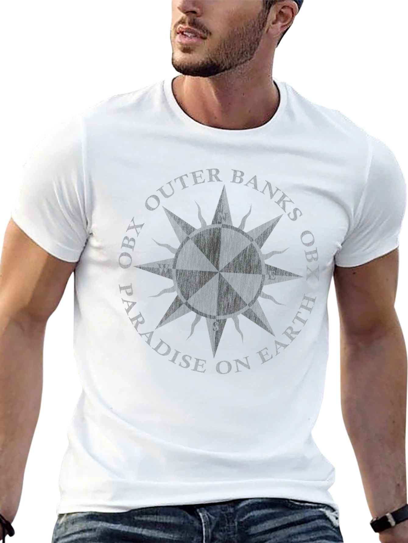 Outer Banks Compass Rose Graphic T-Shirt