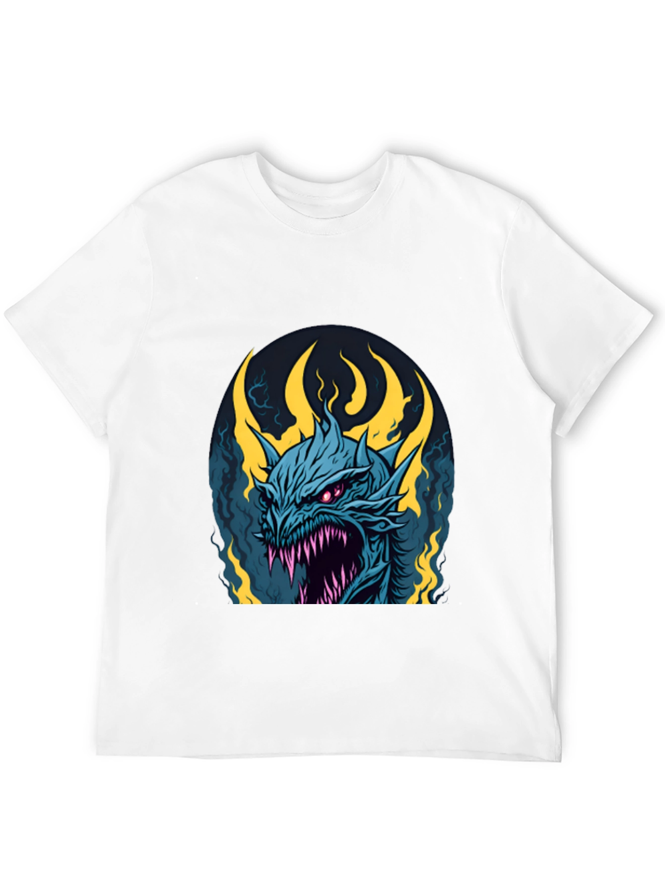 Mens Black Dragon Graphic Tee