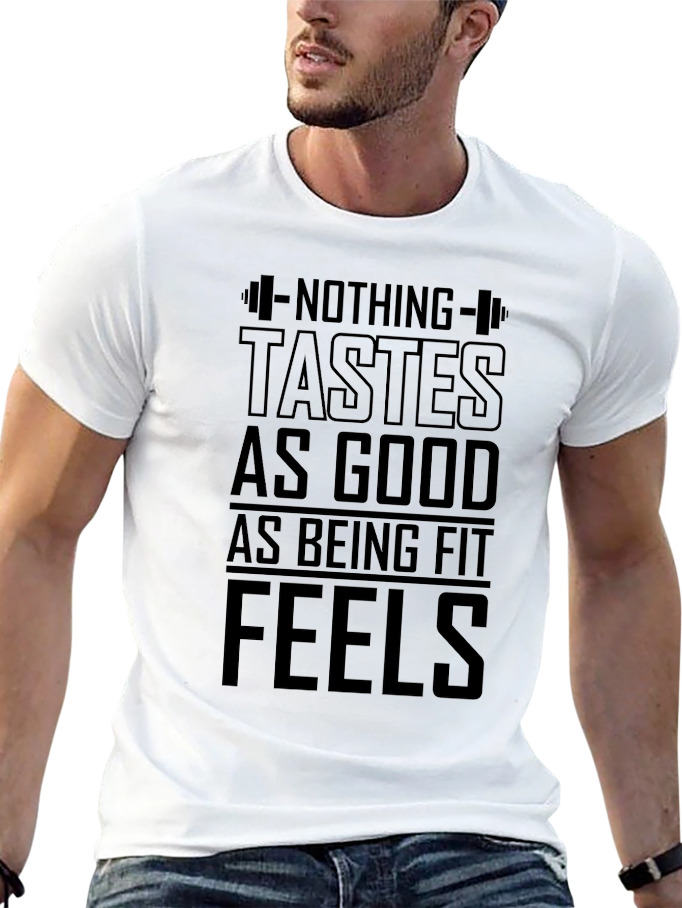 Fitness Motivation T-Shirt: Nothing Tastes As Good
