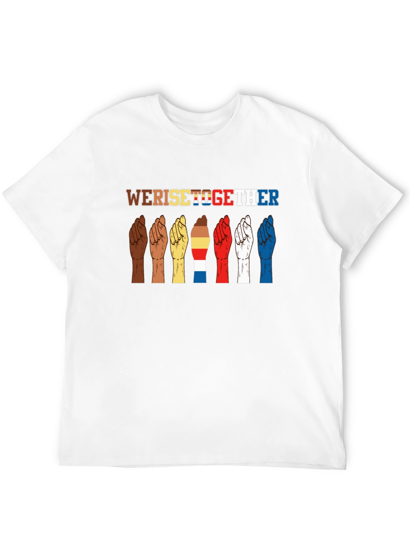 We Rise Together Graphic Tee - Black