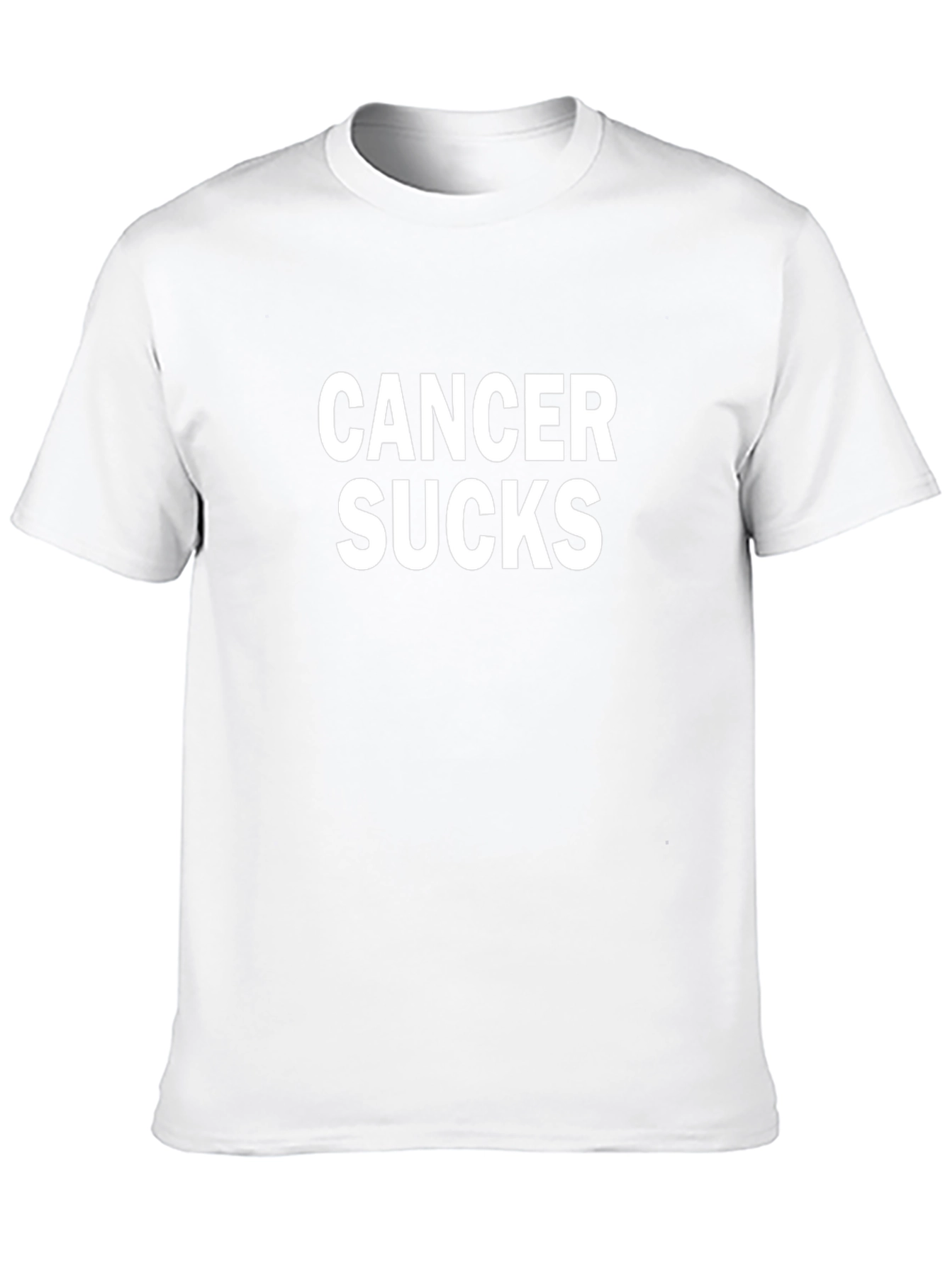 Cancer Sucks Graphic Tee - Black Cotton Casual T-Shirt