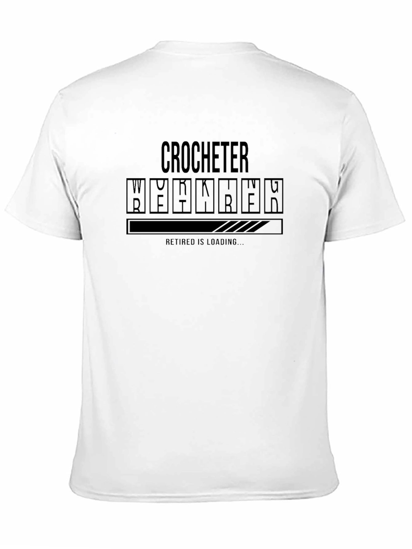 Crocheter Retired Loading Funny Graphic Tee