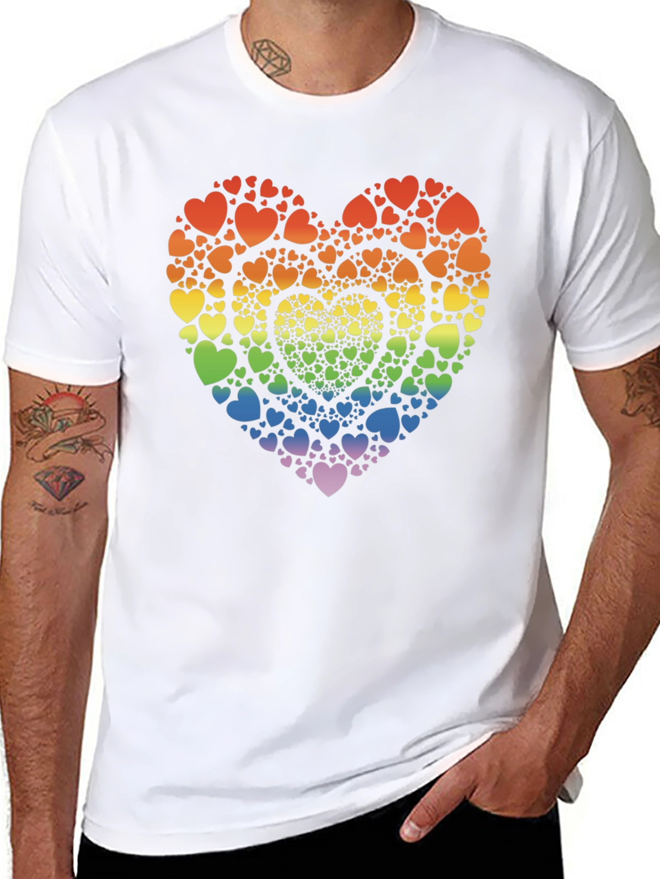 Rainbow Heart Pride T-Shirt - Love & Equality
