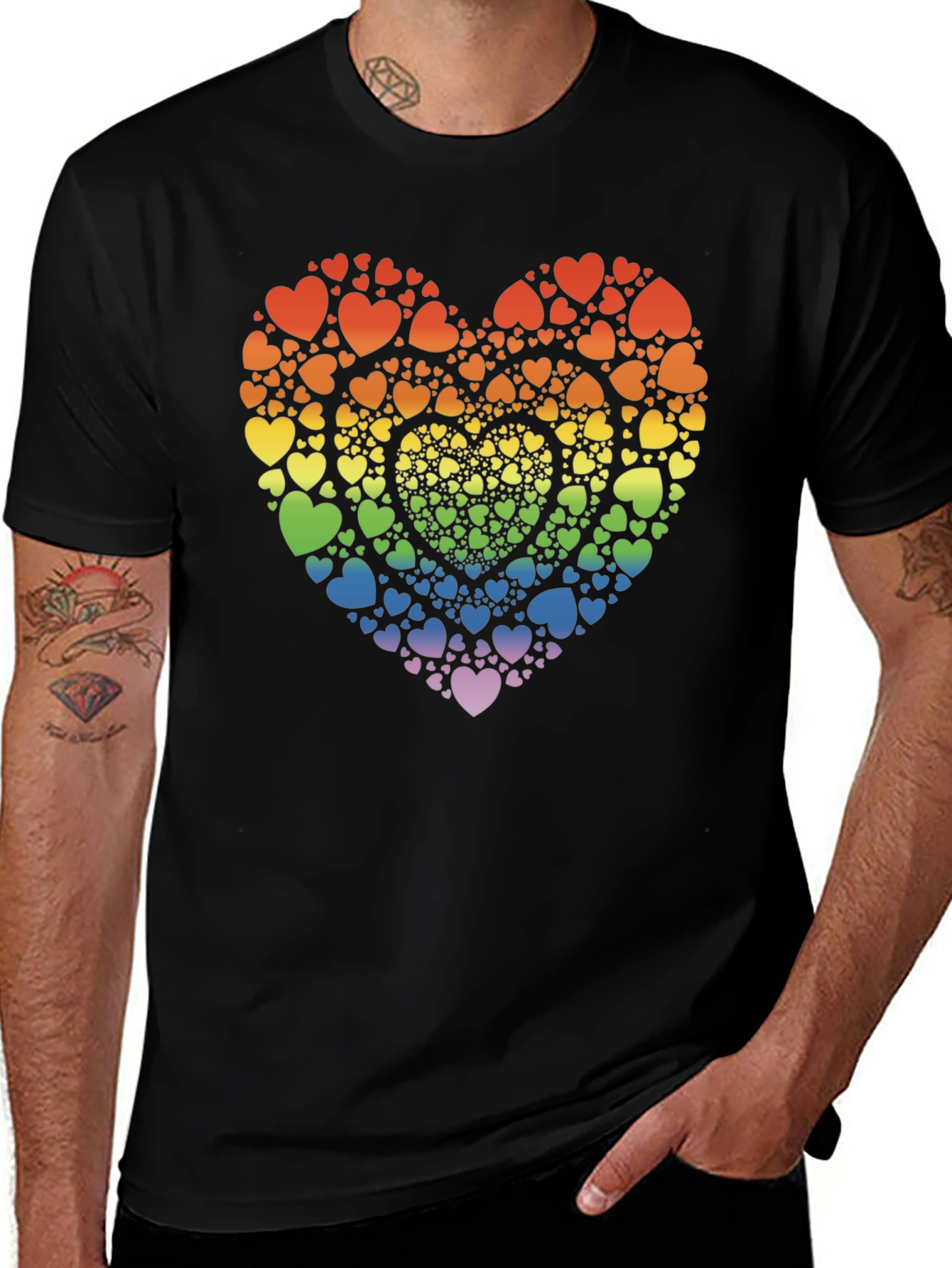 Rainbow Heart Pride T-Shirt - Love & Equality