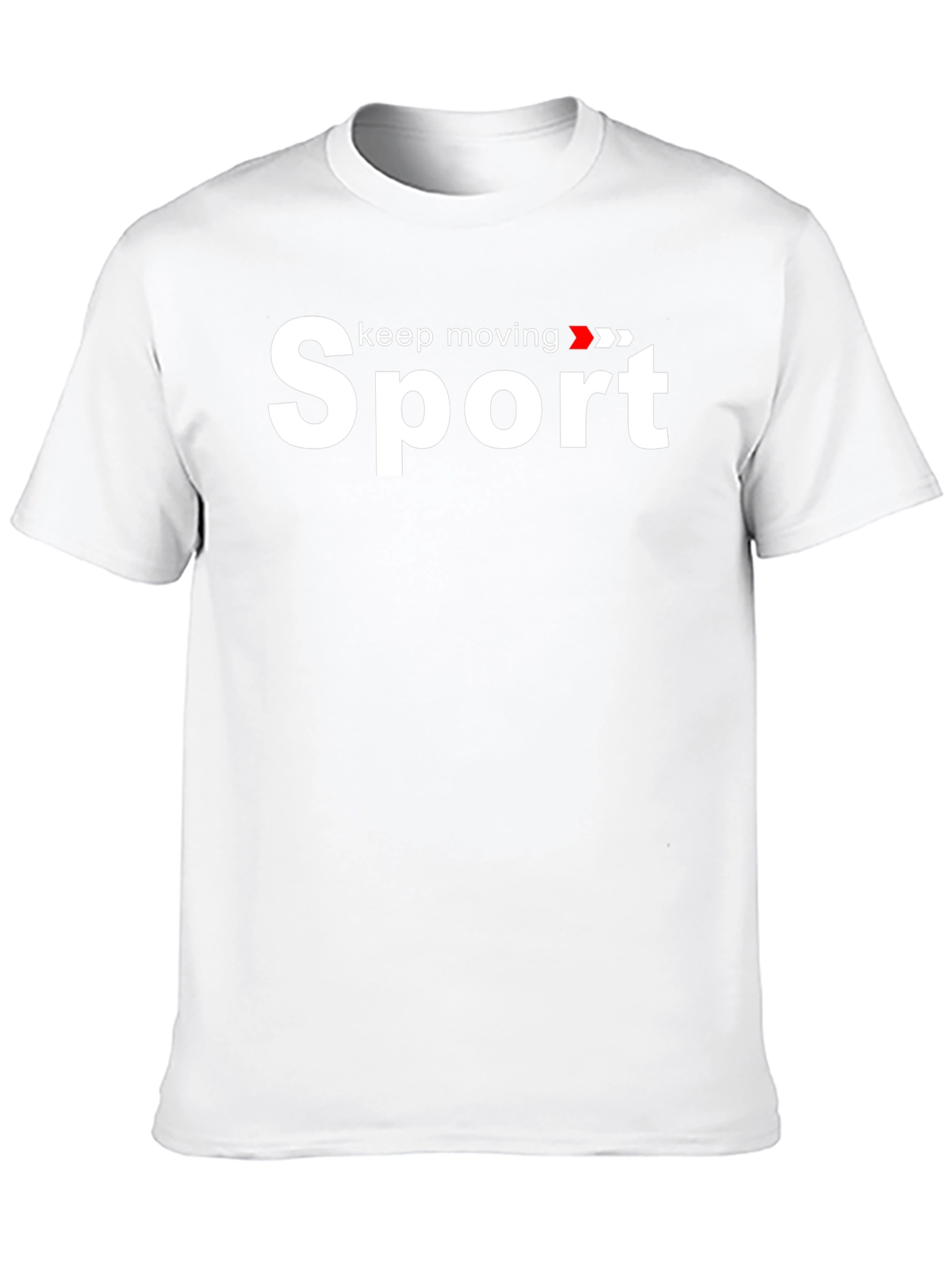 Sport Keep Moving Graphic Black T-Shirt